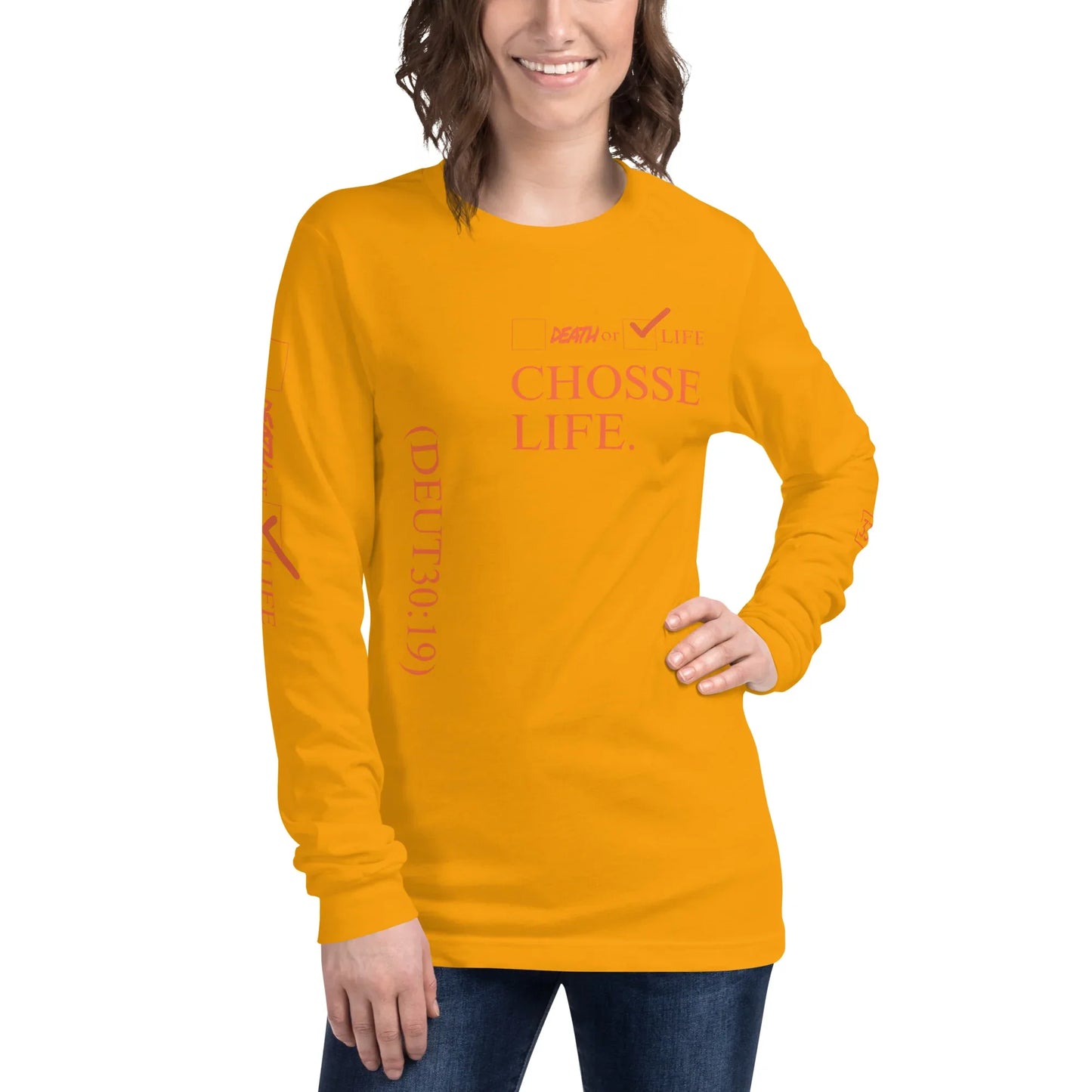 CHOOSE LIFE Unisex Long Sleeve Tee - Da G.A.T.E 33