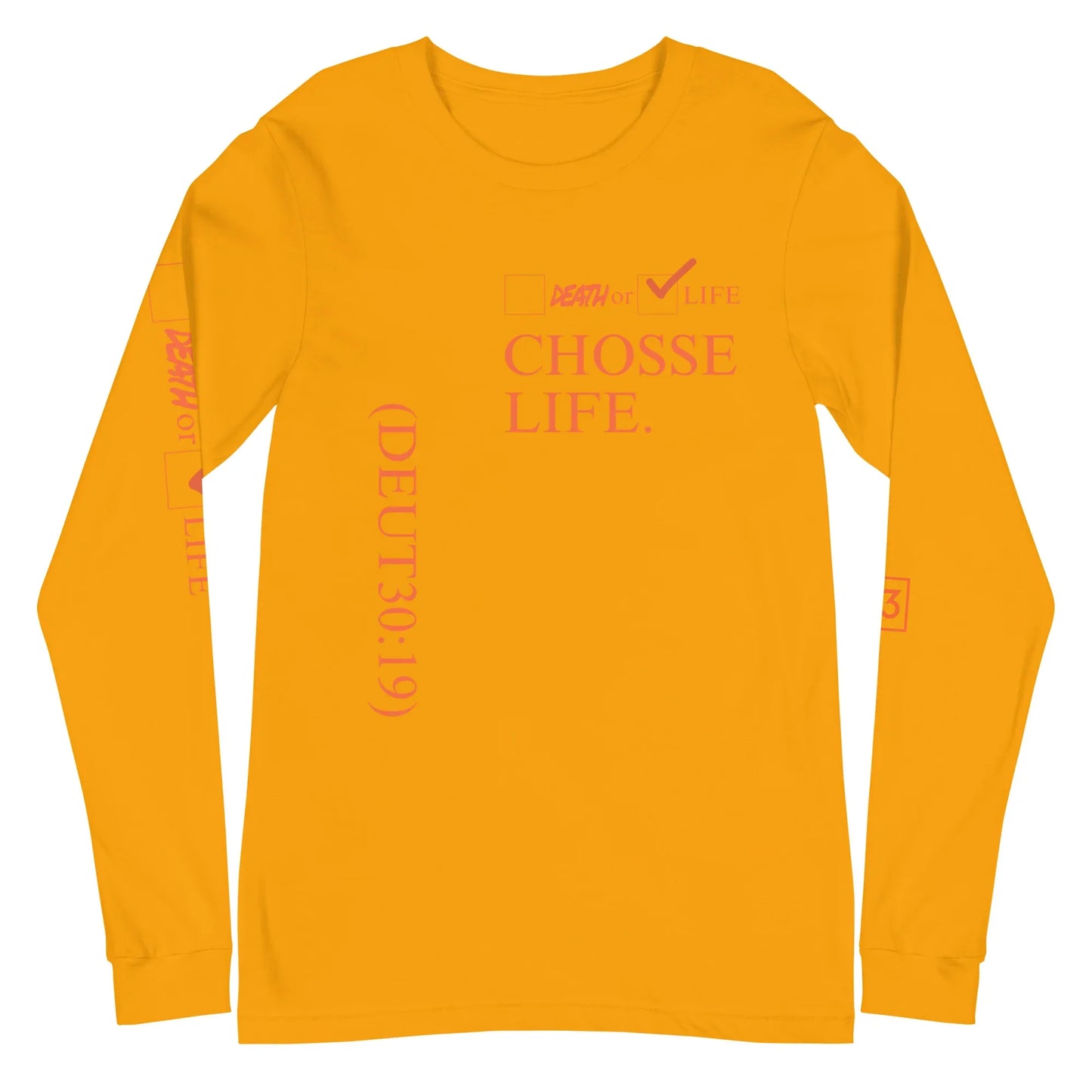 CHOOSE LIFE Unisex Long Sleeve Tee - Da G.A.T.E 33