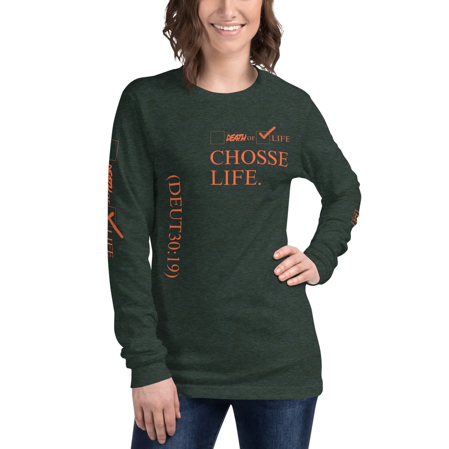 CHOOSE LIFE Unisex Long Sleeve Tee - Da G.A.T.E 33