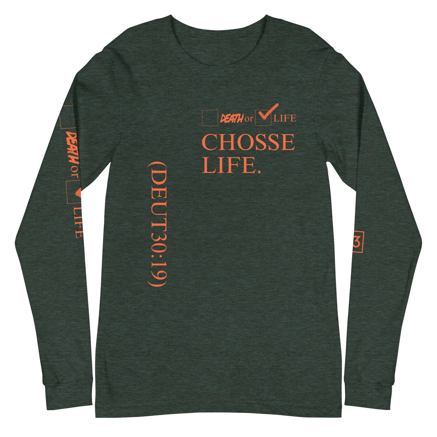CHOOSE LIFE Unisex Long Sleeve Tee - Da G.A.T.E 33