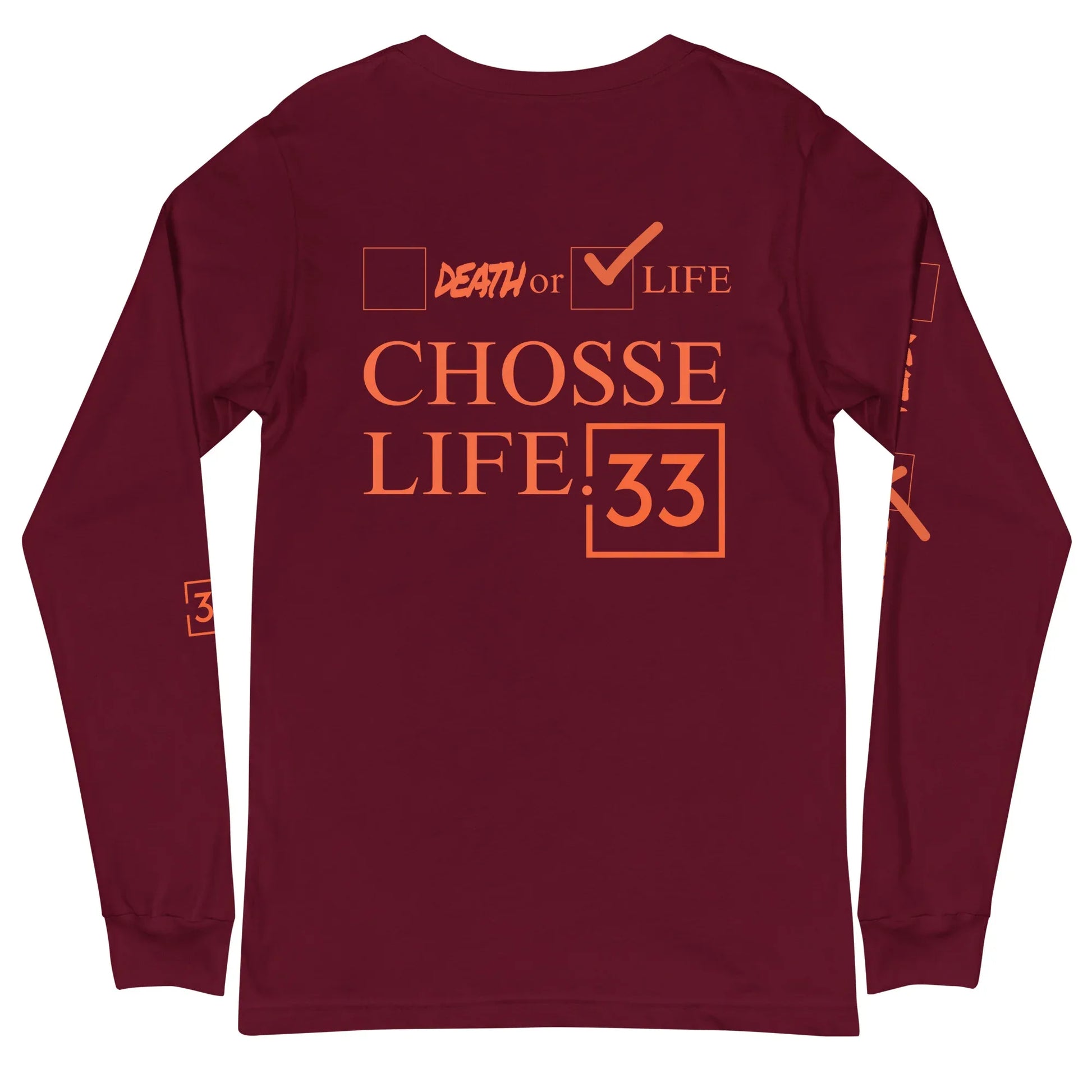 CHOOSE LIFE Unisex Long Sleeve Tee - Da G.A.T.E 33