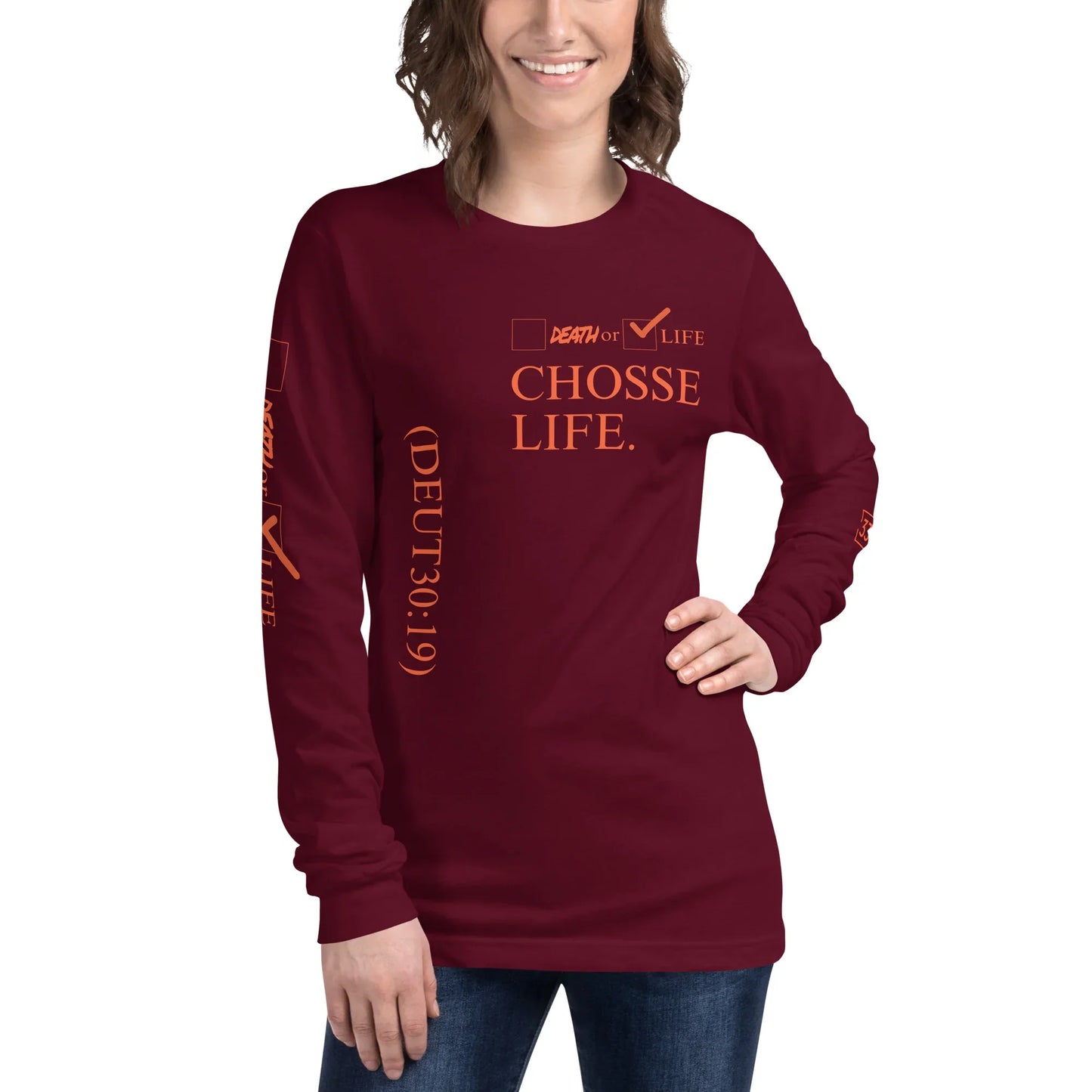 CHOOSE LIFE Unisex Long Sleeve Tee - Da G.A.T.E 33