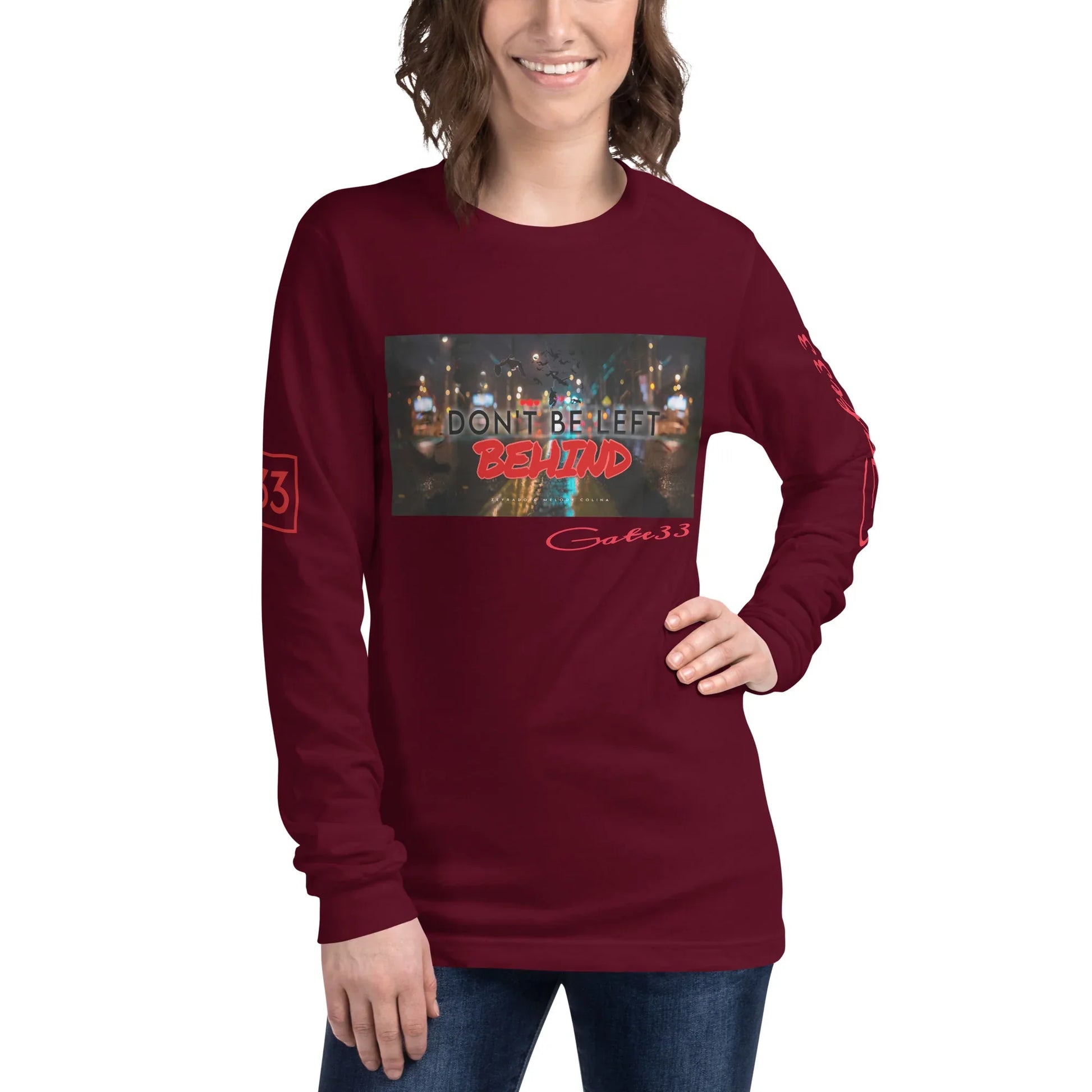 DON’T BE LEFT Unisex Long Sleeve Tee - Da G.A.T.E 33