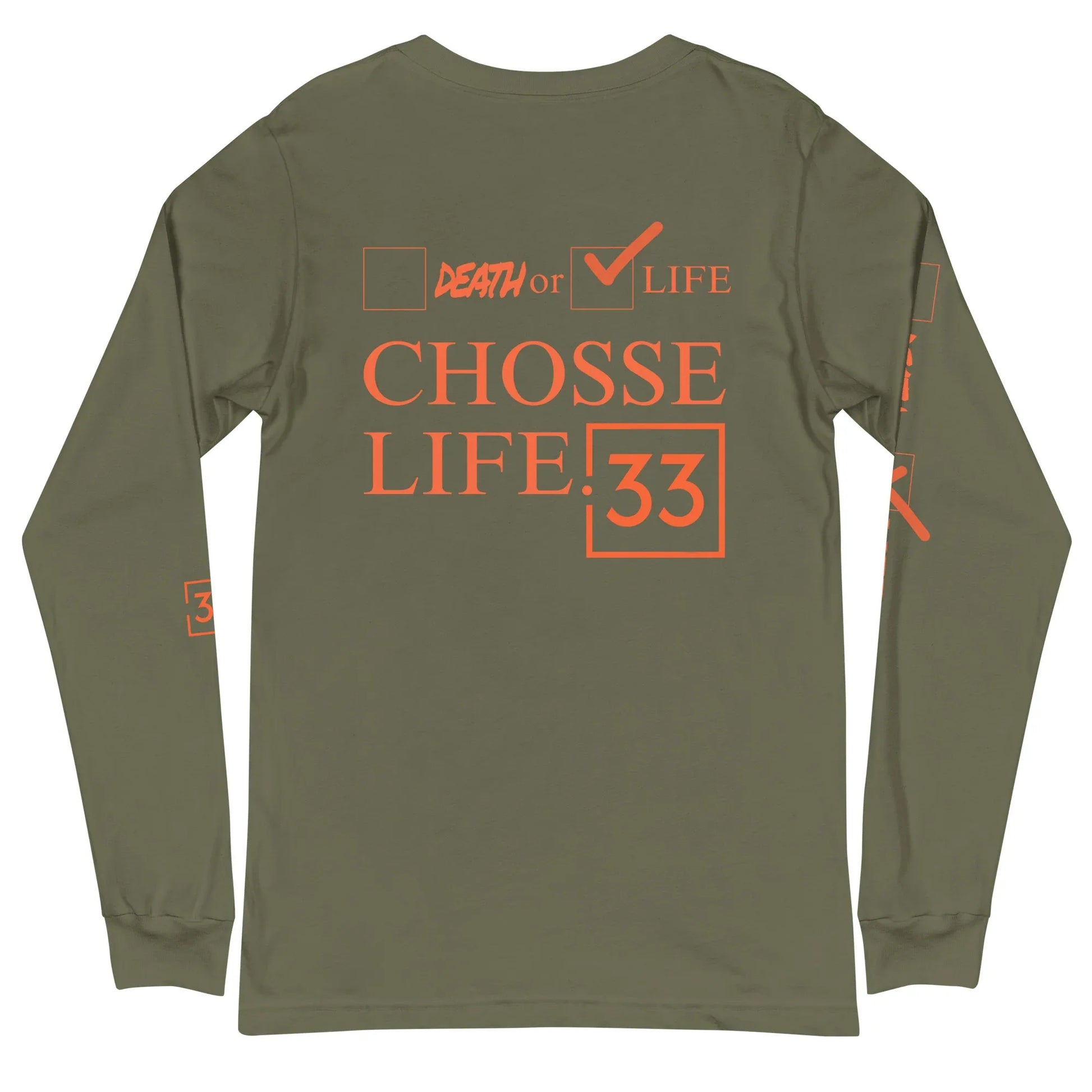 CHOOSE LIFE Unisex Long Sleeve Tee - Da G.A.T.E 33