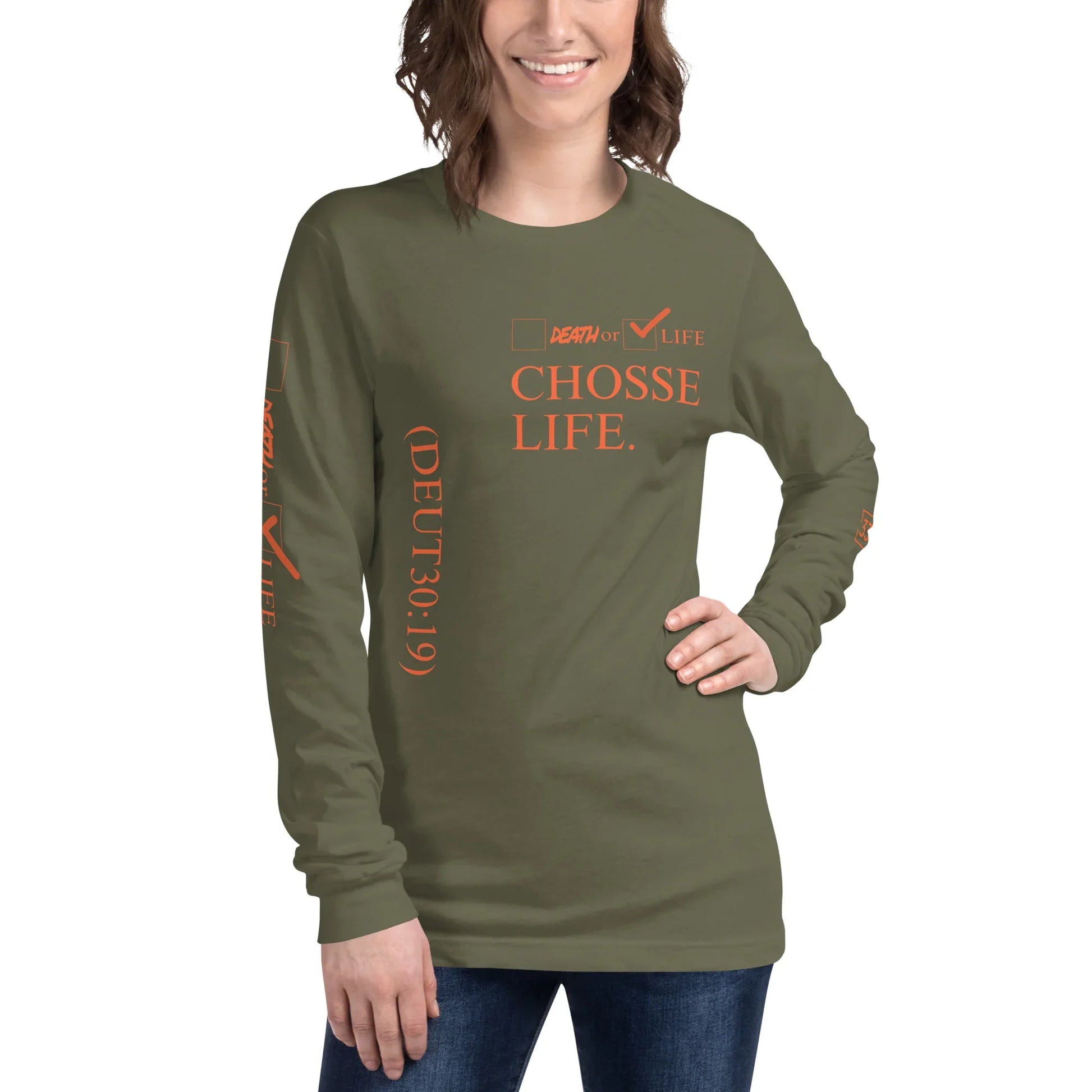 CHOOSE LIFE Unisex Long Sleeve Tee - Da G.A.T.E 33