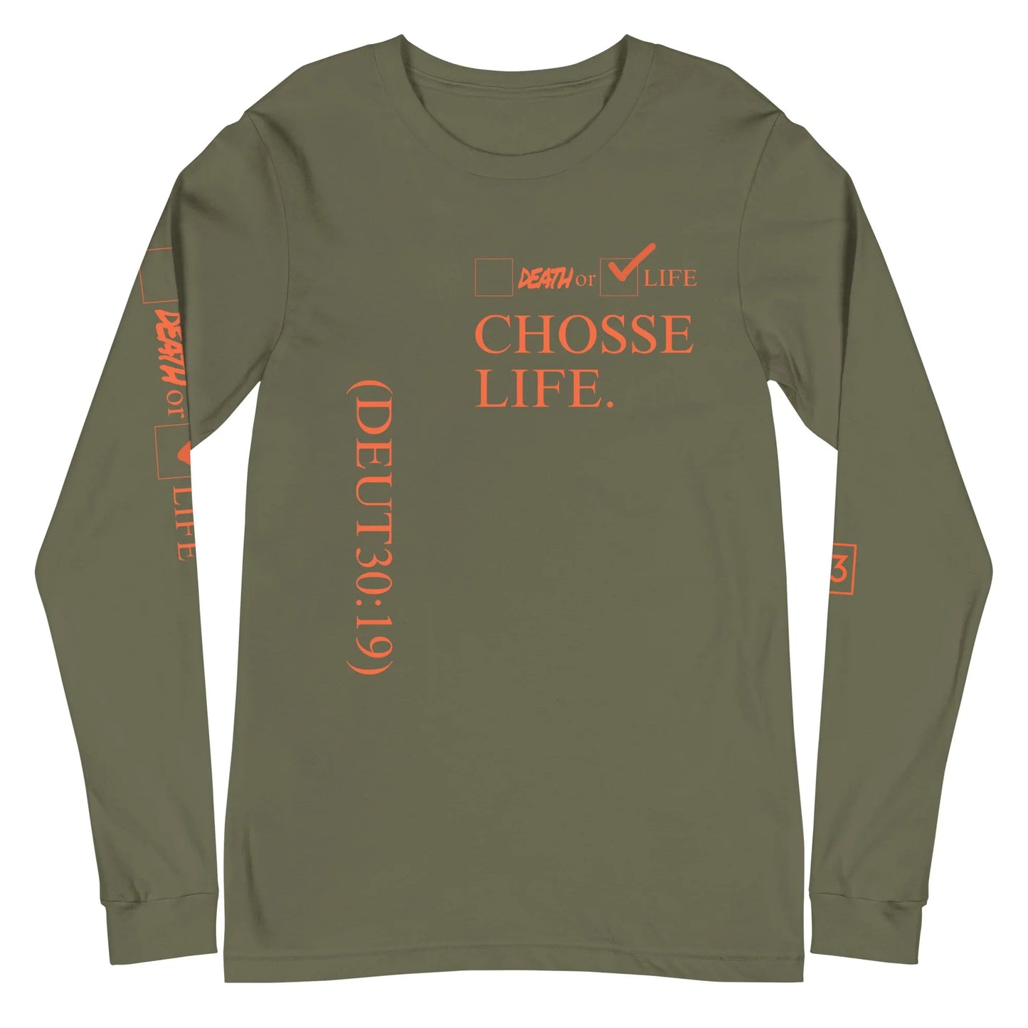 CHOOSE LIFE Unisex Long Sleeve Tee - Da G.A.T.E 33