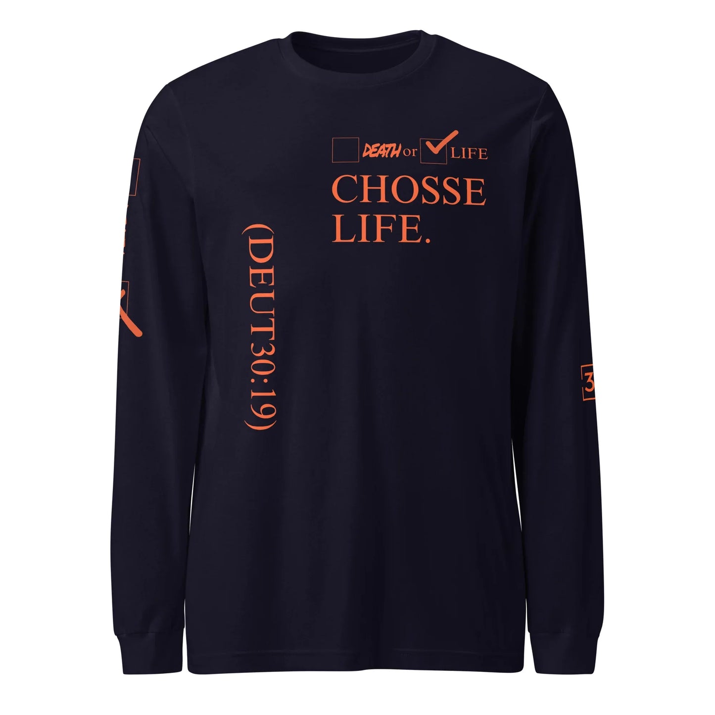 CHOOSE LIFE Unisex Long Sleeve Tee - Da G.A.T.E 33