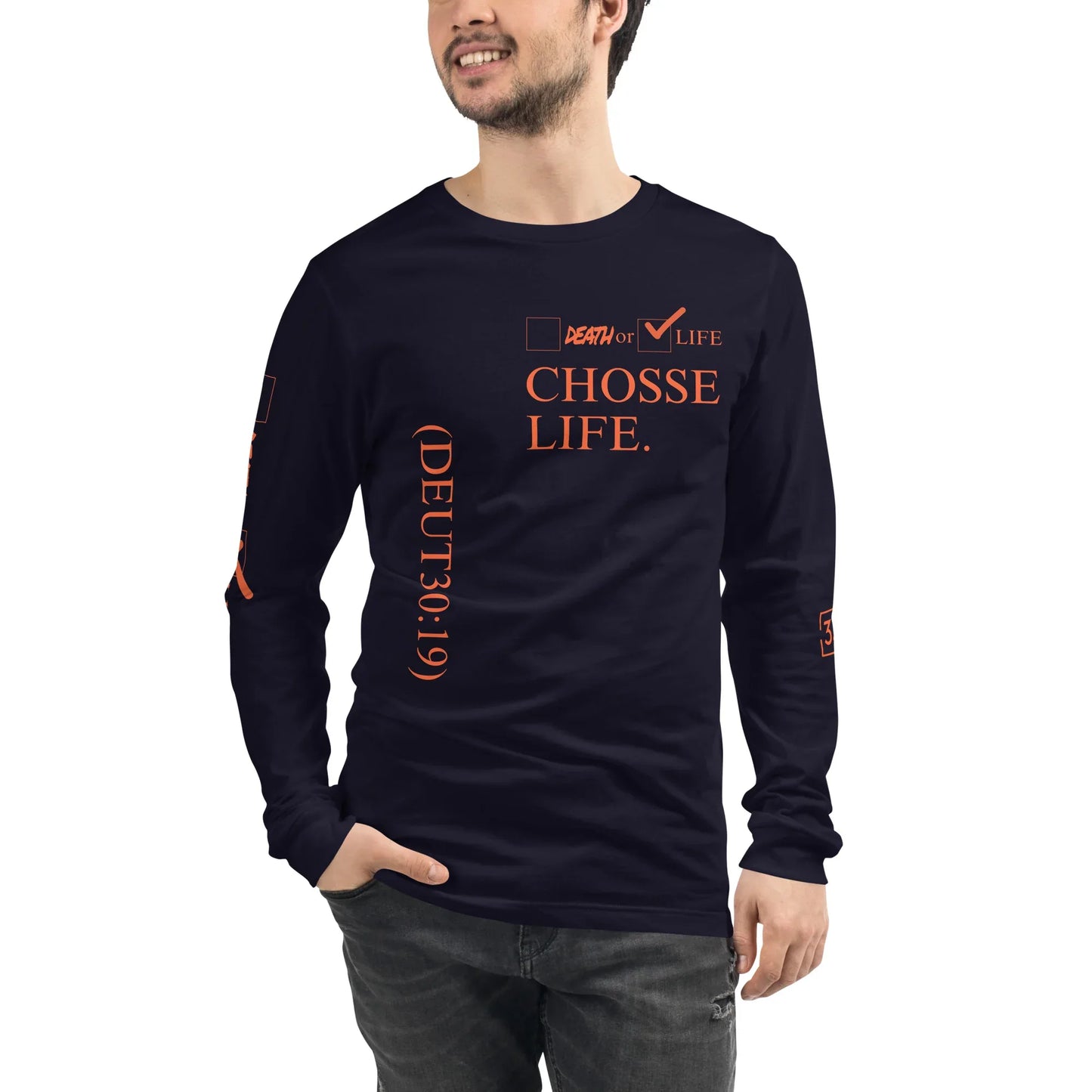 CHOOSE LIFE Unisex Long Sleeve Tee - Da G.A.T.E 33