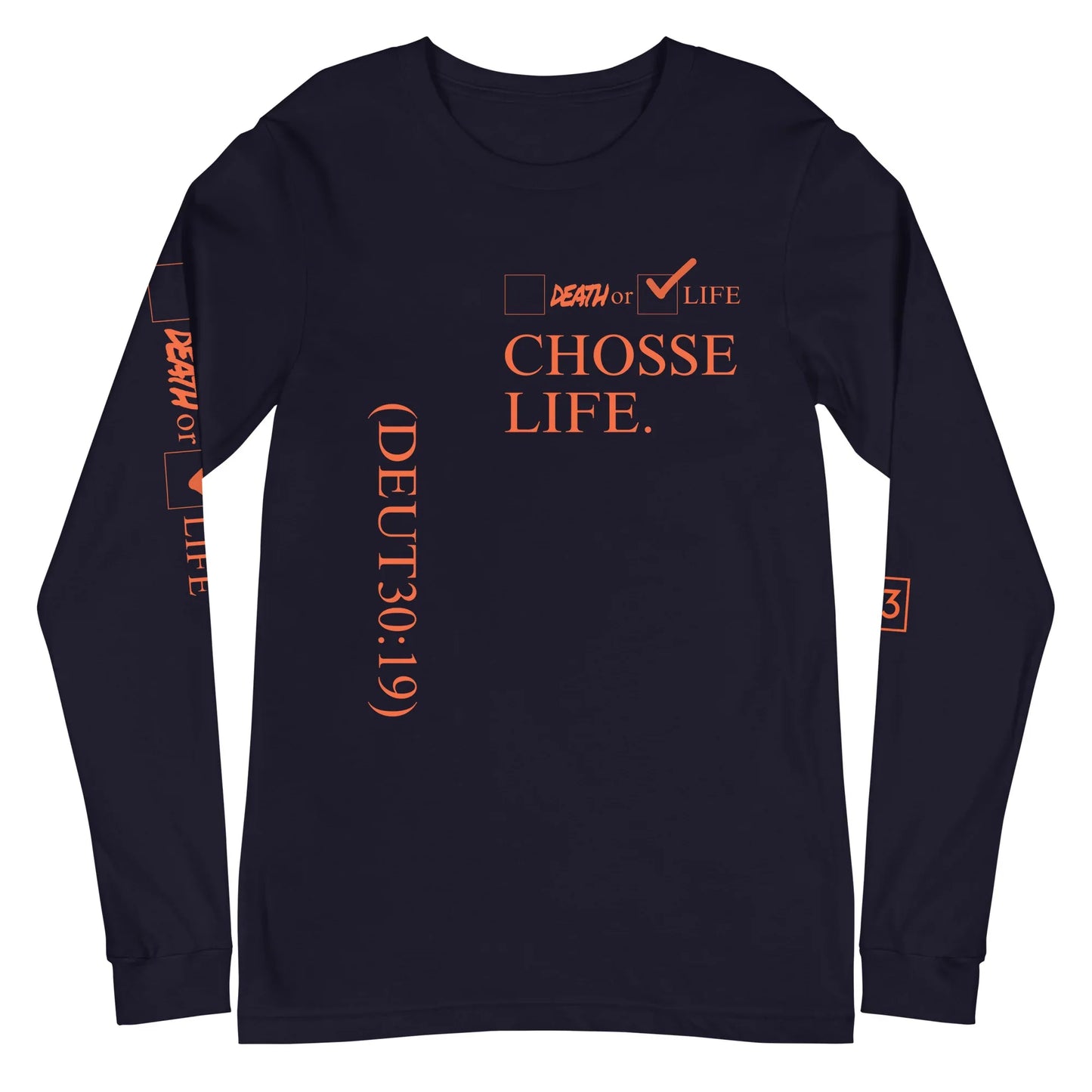 CHOOSE LIFE Unisex Long Sleeve Tee - Da G.A.T.E 33