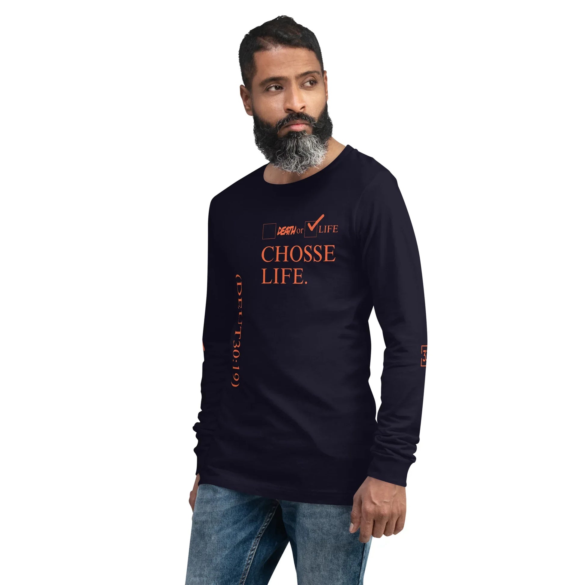 CHOOSE LIFE Unisex Long Sleeve Tee - Da G.A.T.E 33