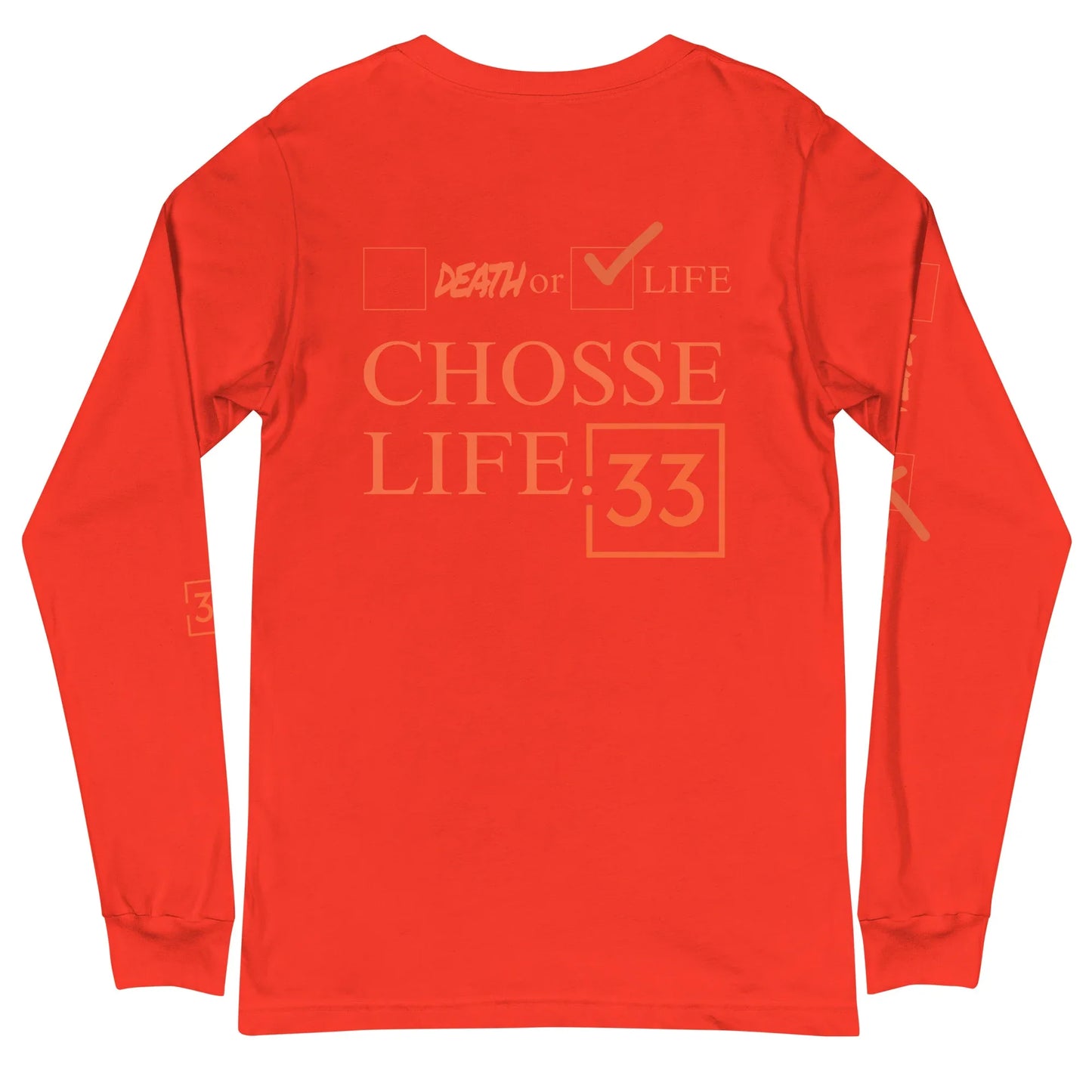 CHOOSE LIFE Unisex Long Sleeve Tee - Da G.A.T.E 33