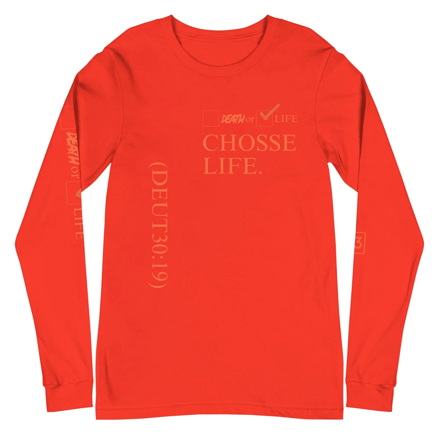 CHOOSE LIFE Unisex Long Sleeve Tee - Da G.A.T.E 33
