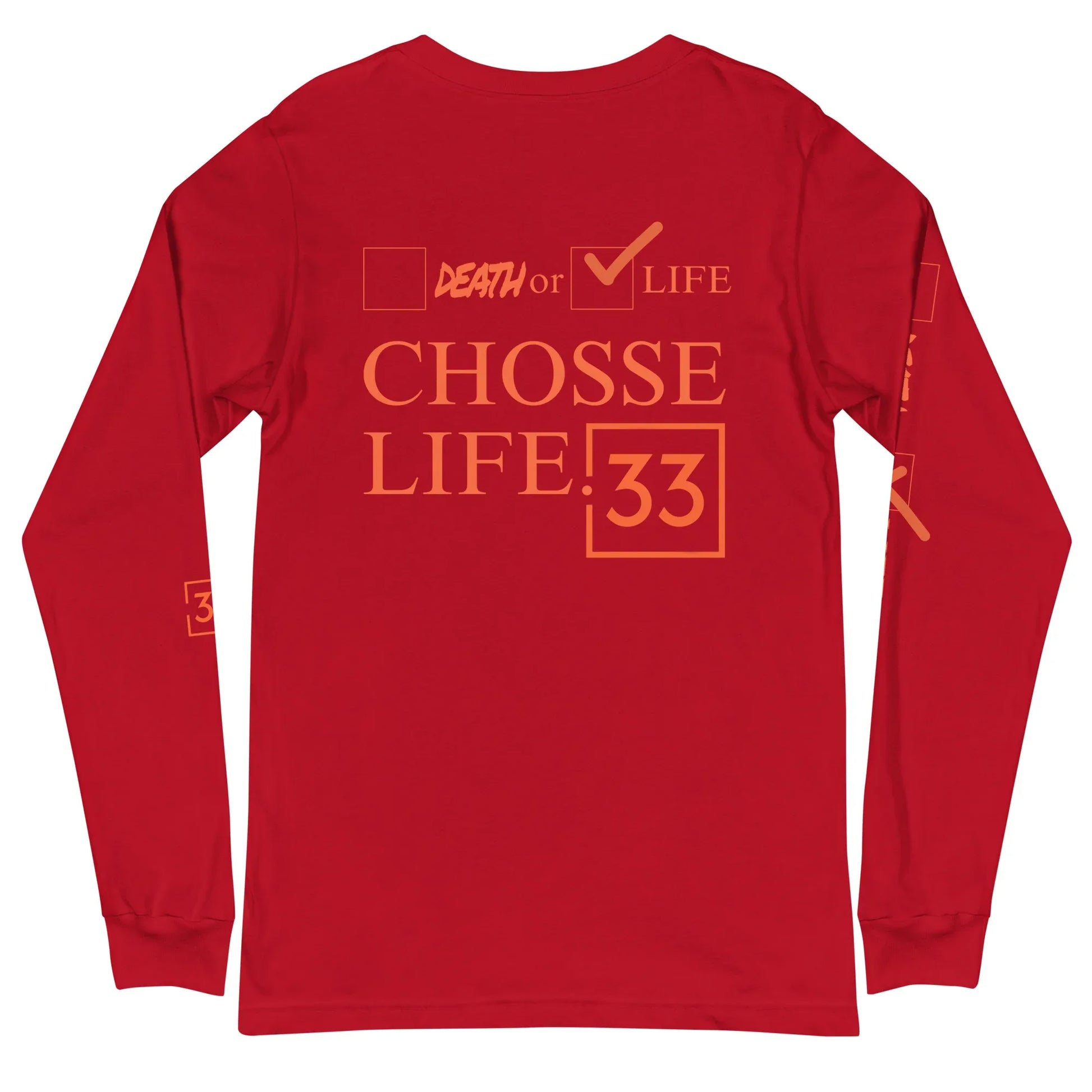 CHOOSE LIFE Unisex Long Sleeve Tee - Da G.A.T.E 33