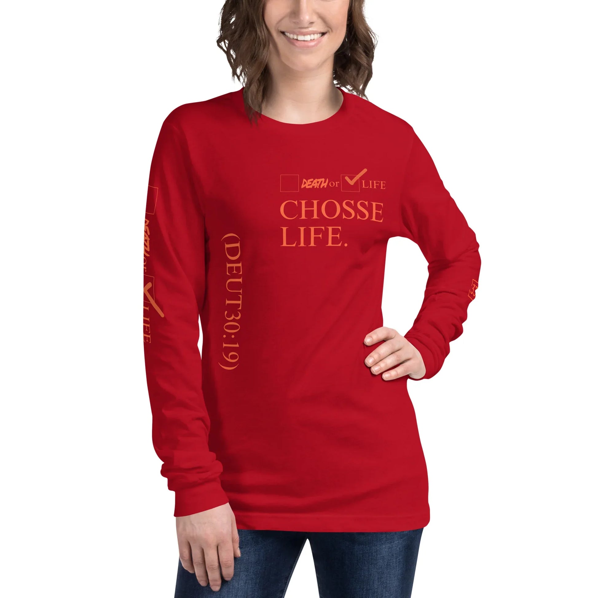 CHOOSE LIFE Unisex Long Sleeve Tee - Da G.A.T.E 33