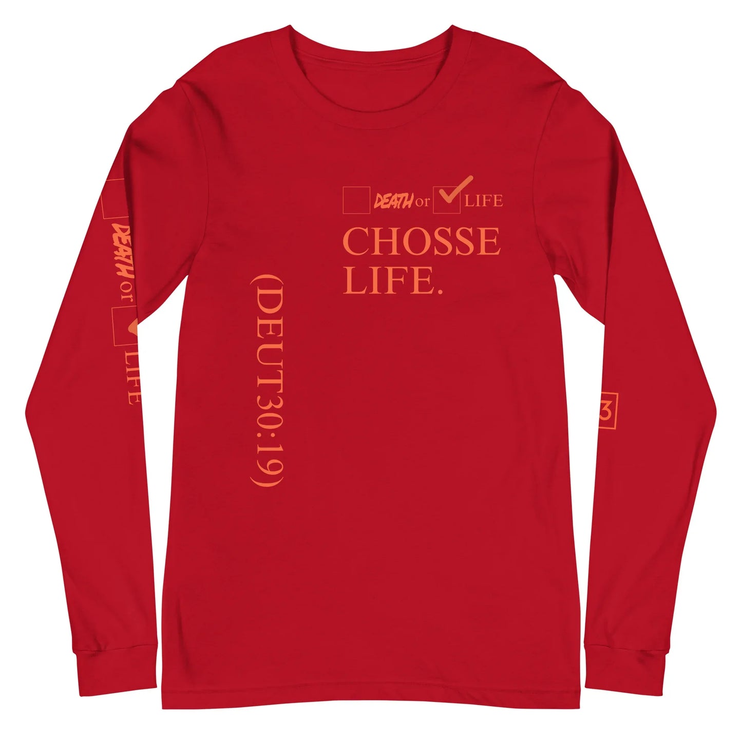 CHOOSE LIFE Unisex Long Sleeve Tee - Da G.A.T.E 33