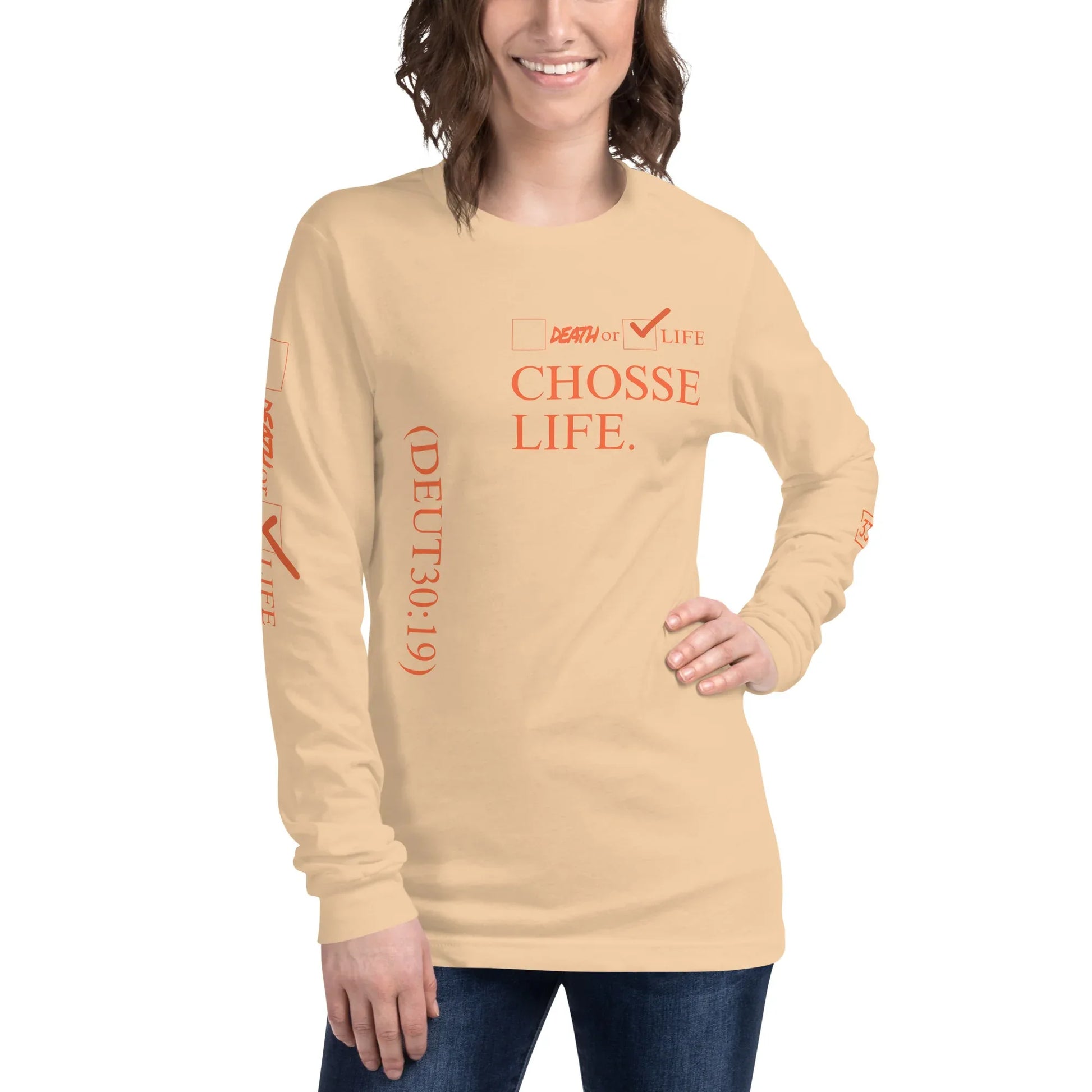 CHOOSE LIFE Unisex Long Sleeve Tee - Da G.A.T.E 33