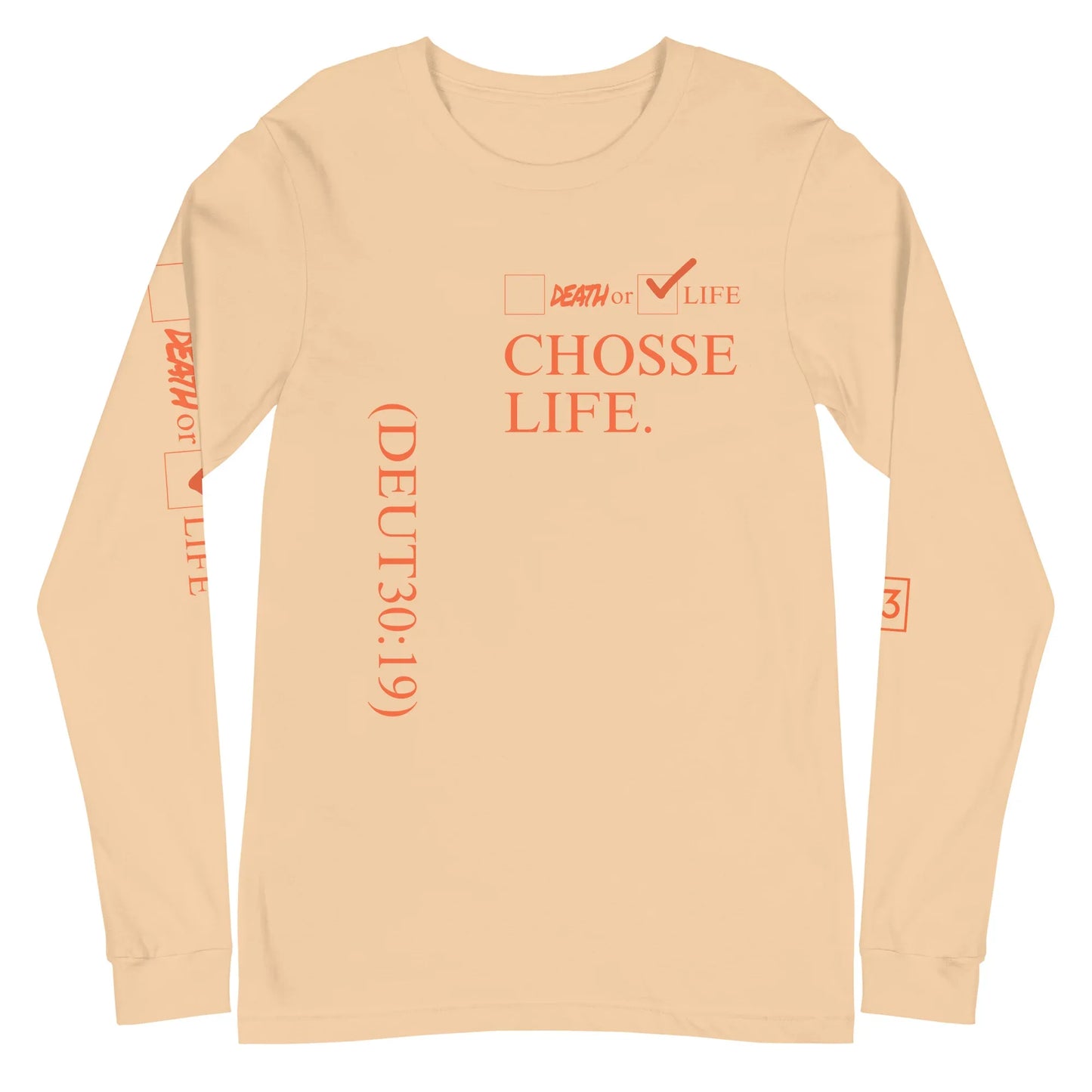 CHOOSE LIFE Unisex Long Sleeve Tee - Da G.A.T.E 33