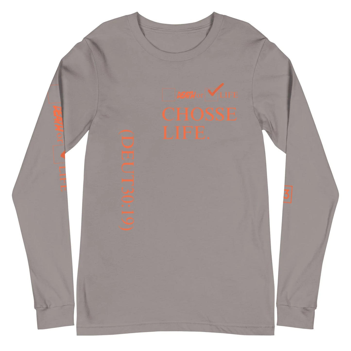 CHOOSE LIFE Unisex Long Sleeve Tee - Da G.A.T.E 33