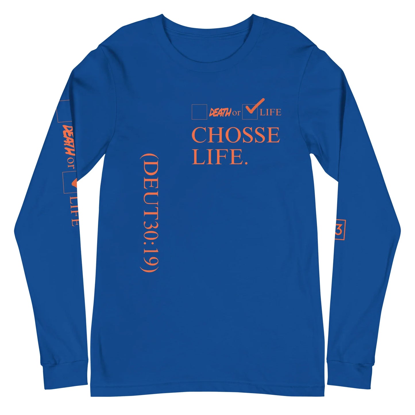 CHOOSE LIFE Unisex Long Sleeve Tee - Da G.A.T.E 33
