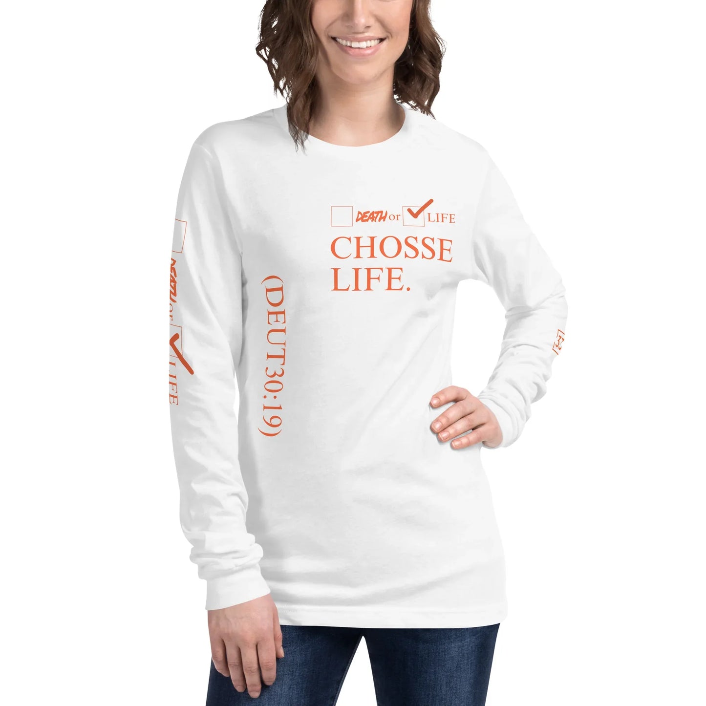 CHOOSE LIFE Unisex Long Sleeve Tee - Da G.A.T.E 33