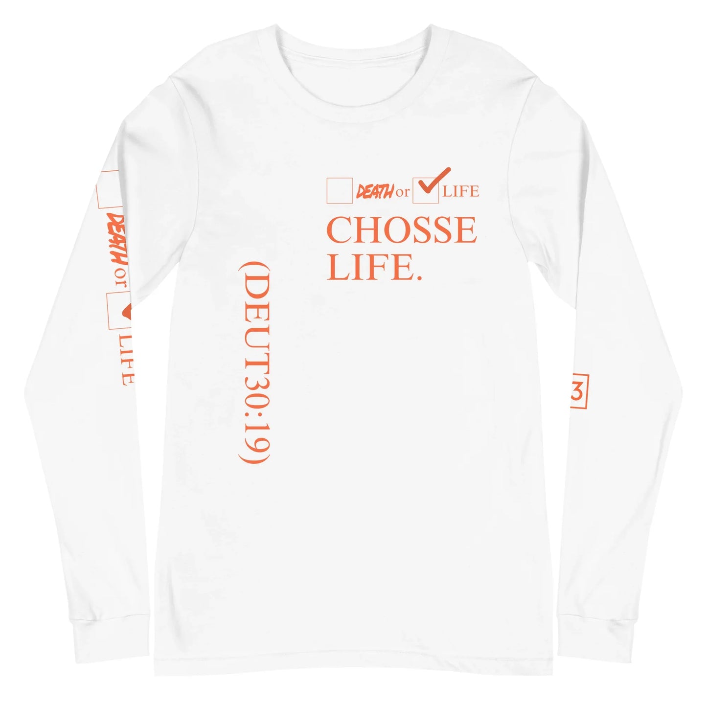 CHOOSE LIFE Unisex Long Sleeve Tee - Da G.A.T.E 33