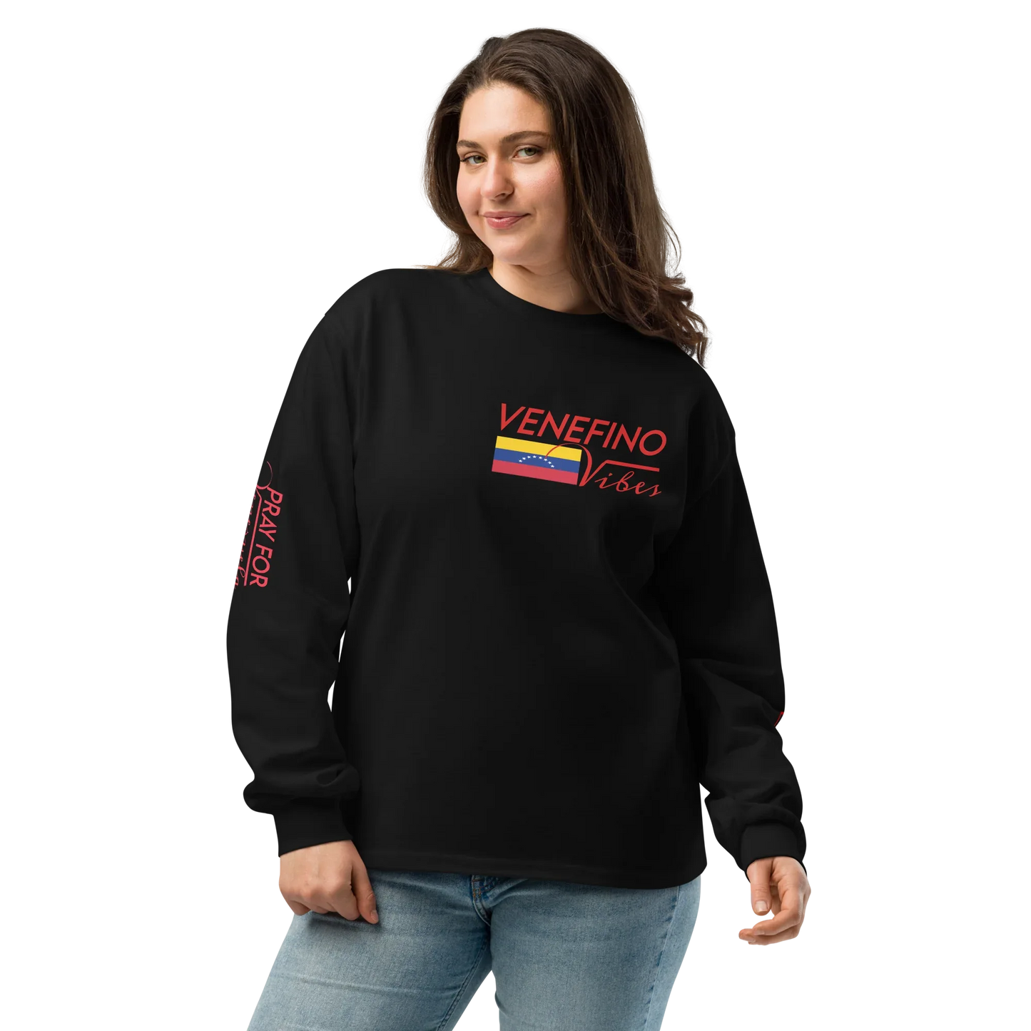 Pray for Venezuela Premium heavyweight long sleeve shirt - Da G.A.T.E 33