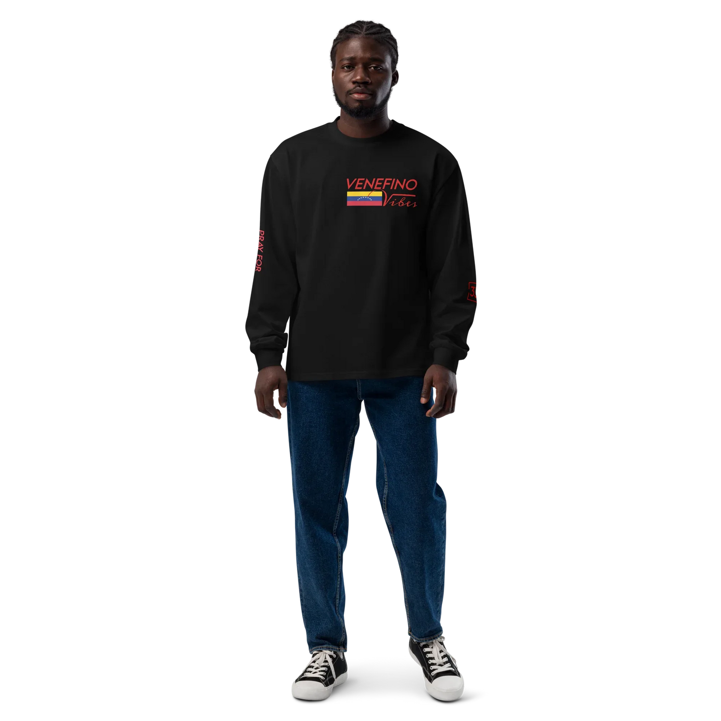 Pray for Venezuela Premium heavyweight long sleeve shirt - Da G.A.T.E 33