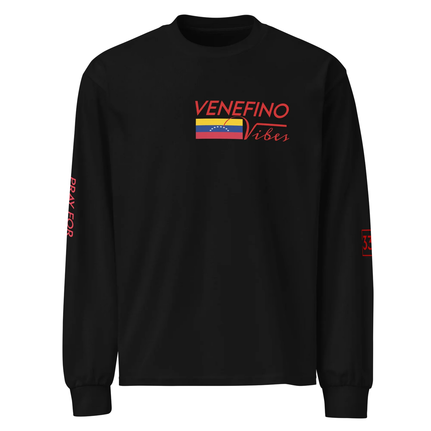 Pray for Venezuela Premium heavyweight long sleeve shirt - Da G.A.T.E 33