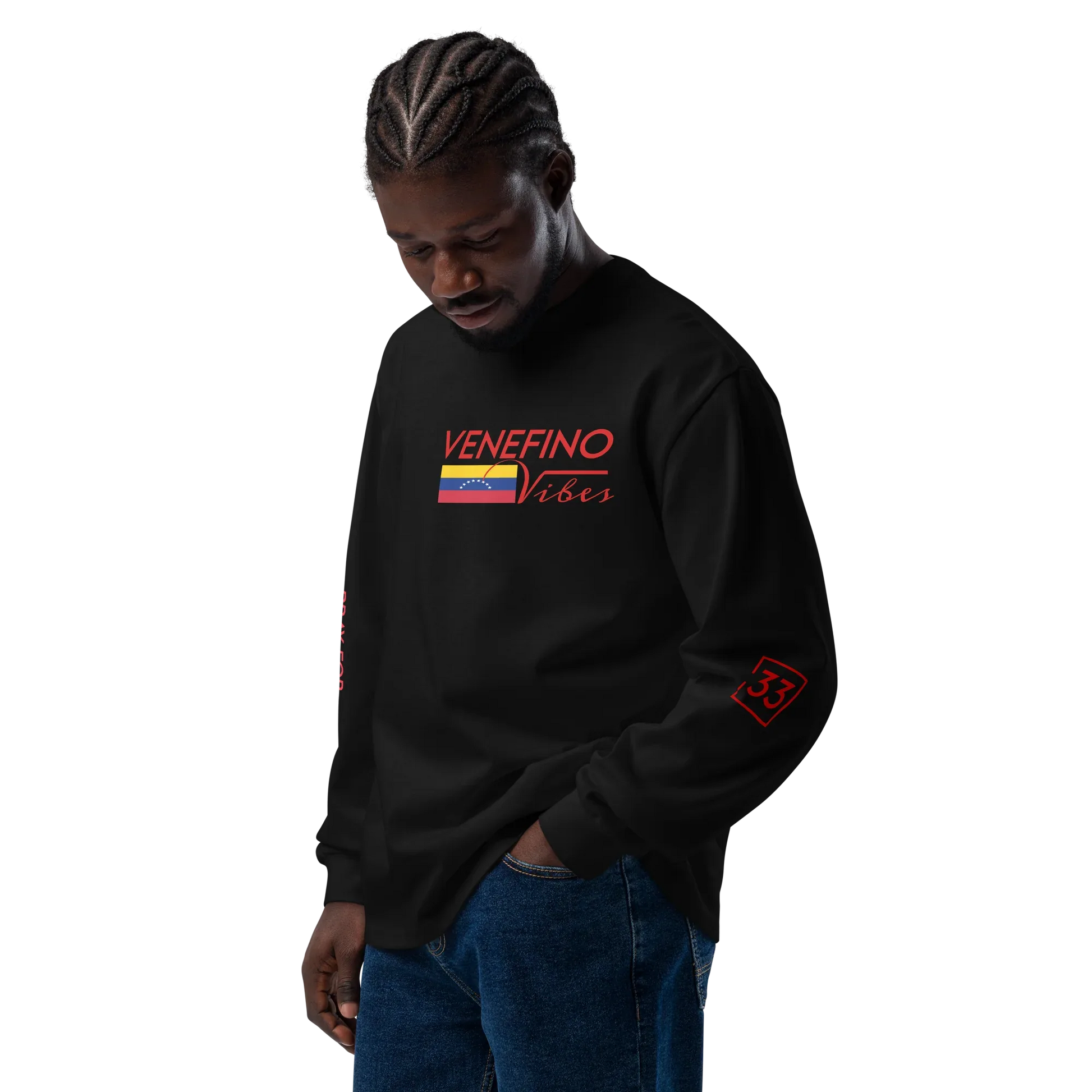 Pray for Venezuela Premium heavyweight long sleeve shirt - Da G.A.T.E 33