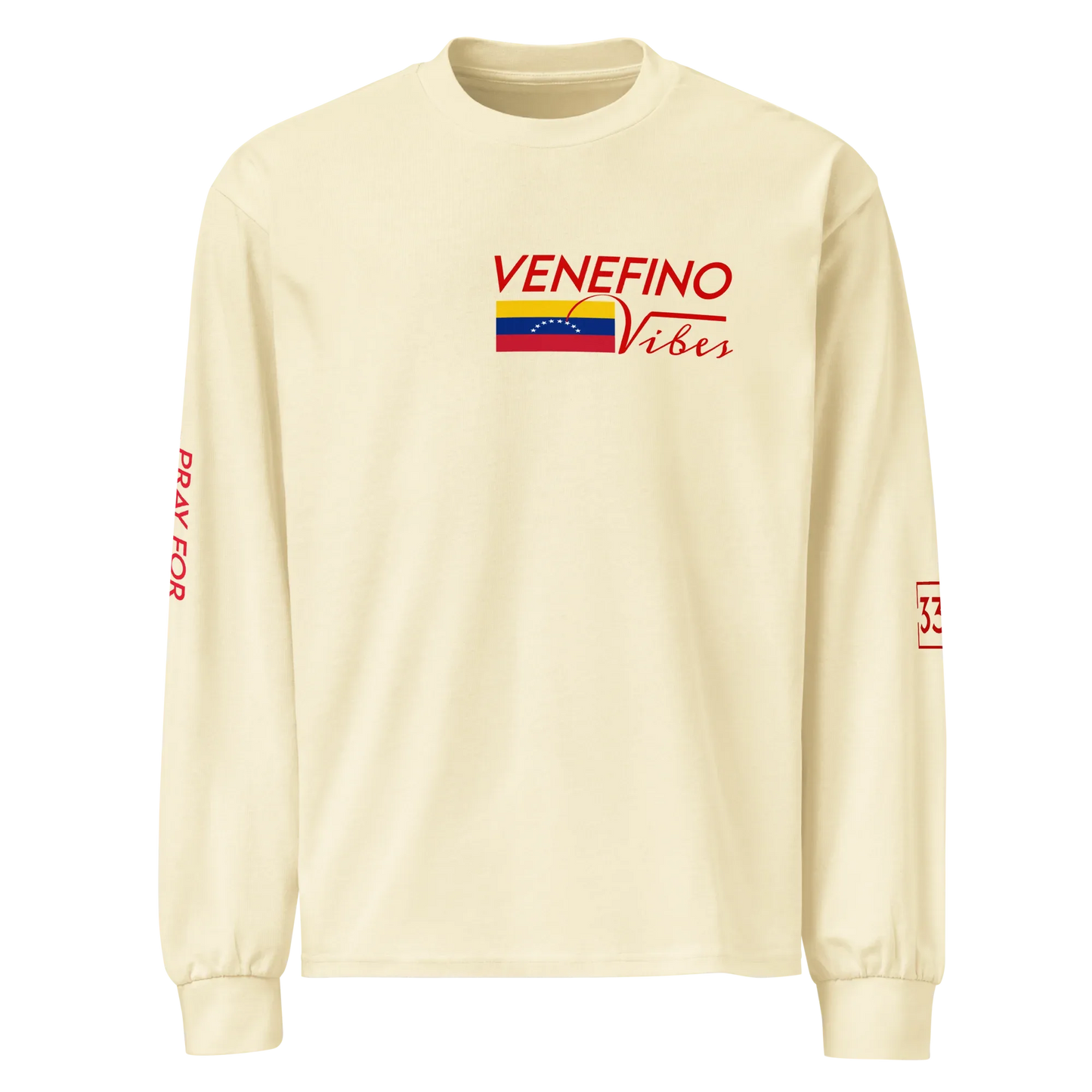 Pray for Venezuela Premium heavyweight long sleeve shirt - Da G.A.T.E 33