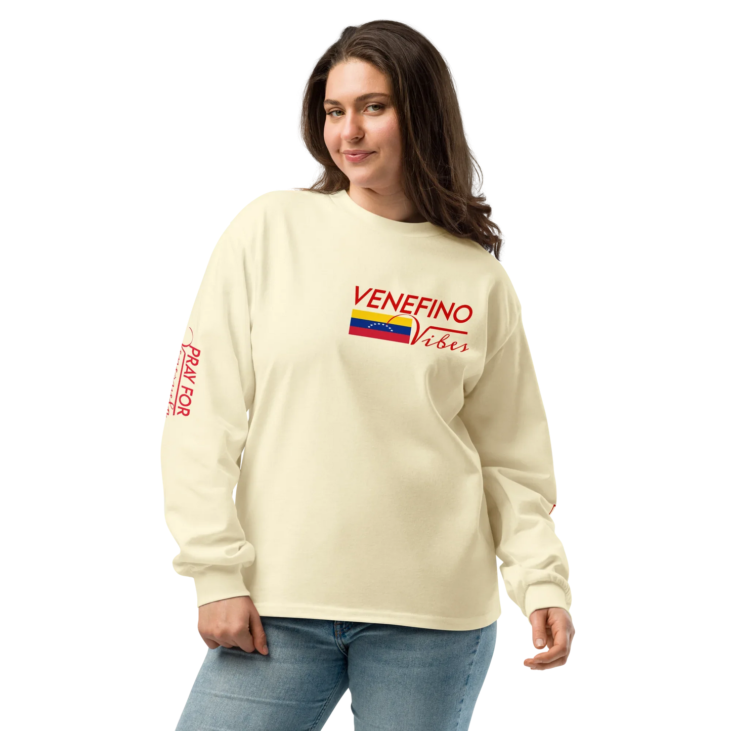 Pray for Venezuela Premium heavyweight long sleeve shirt - Da G.A.T.E 33
