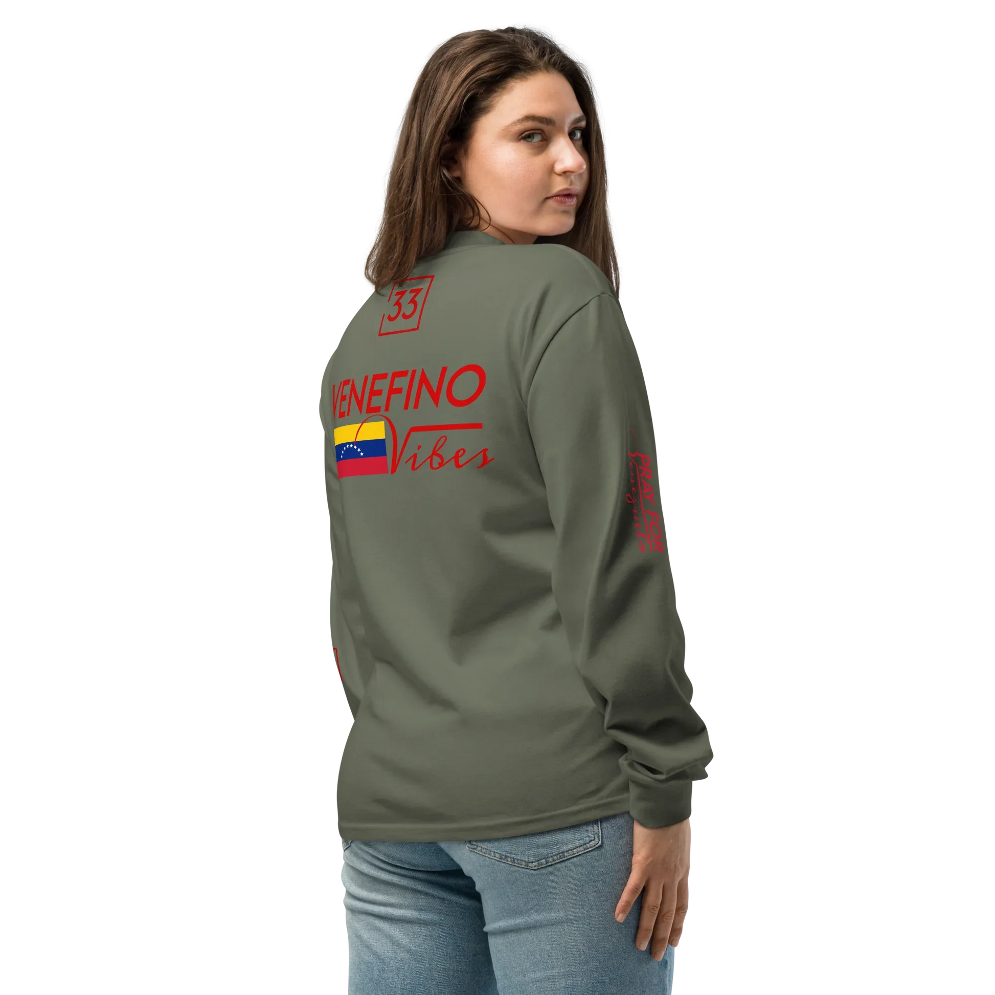 Pray for Venezuela Premium heavyweight long sleeve shirt - Da G.A.T.E 33
