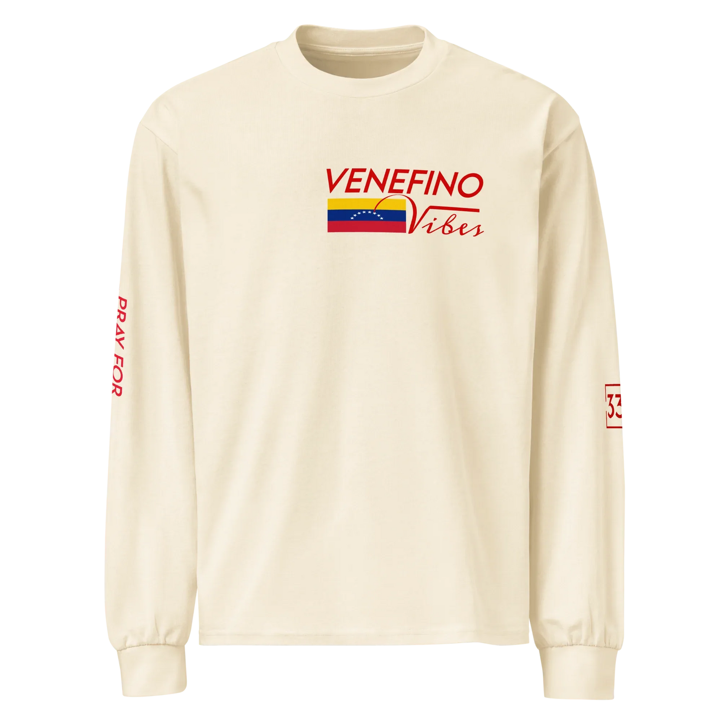 Pray for Venezuela Premium heavyweight long sleeve shirt - Da G.A.T.E 33