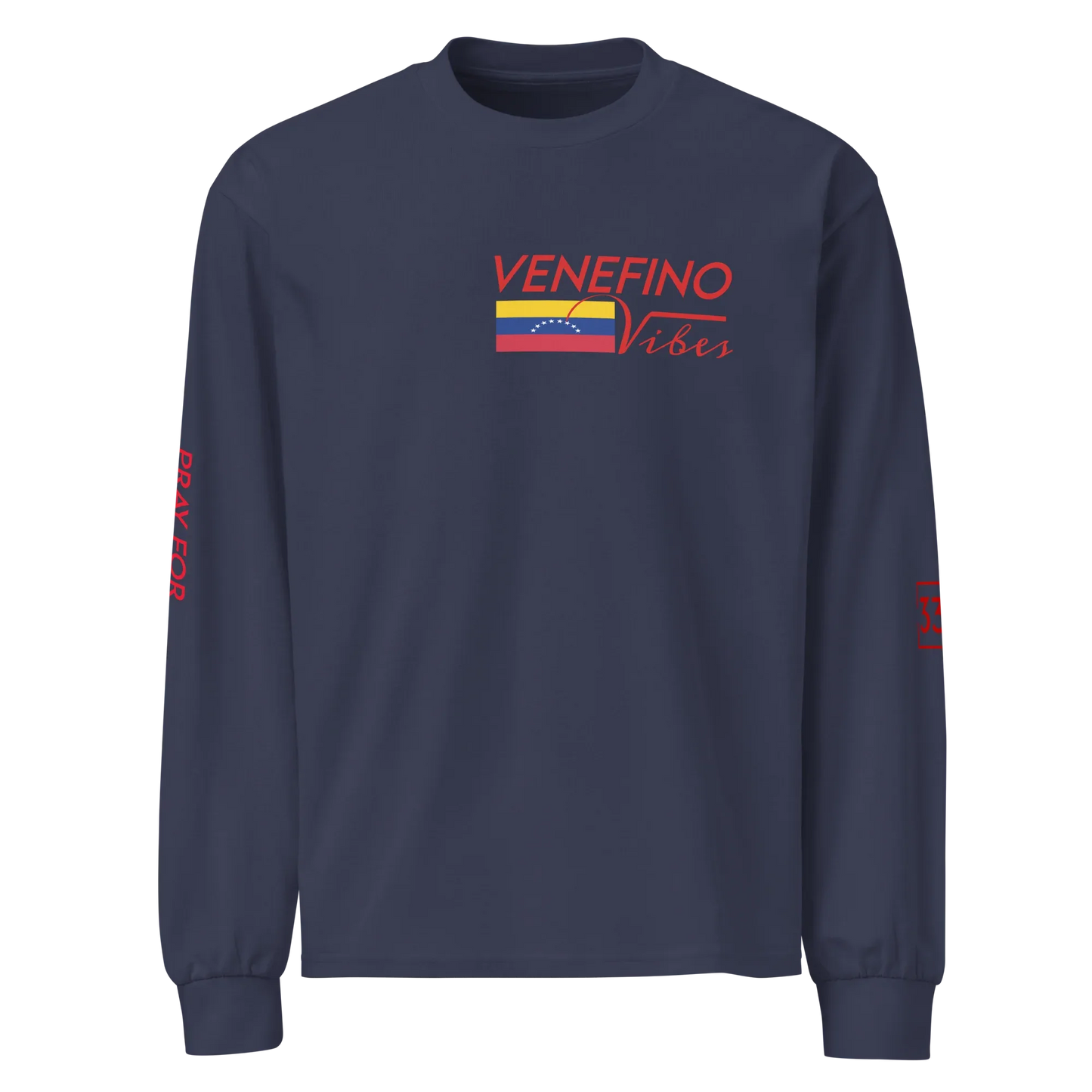Pray for Venezuela Premium heavyweight long sleeve shirt - Da G.A.T.E 33