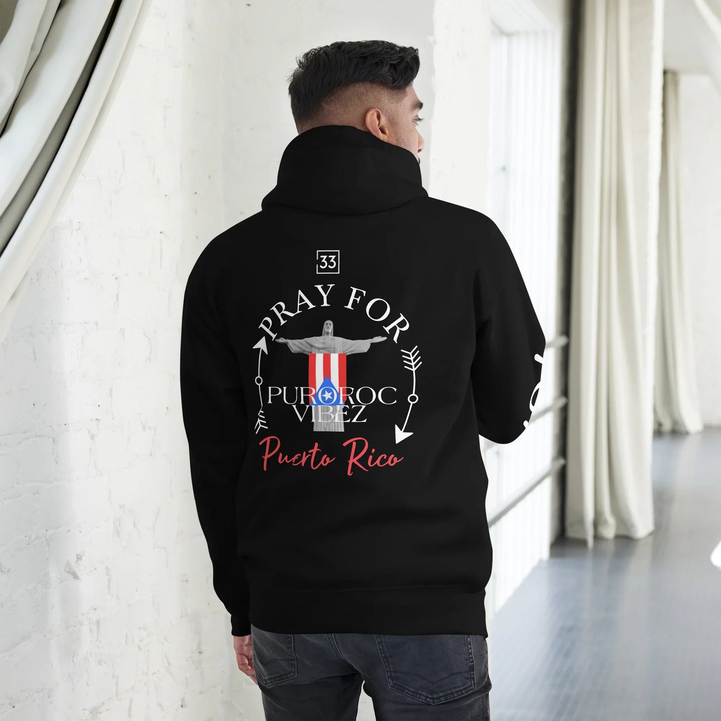 PRAY FOR PR Unisex Hoodie - Da G.A.T.E 33