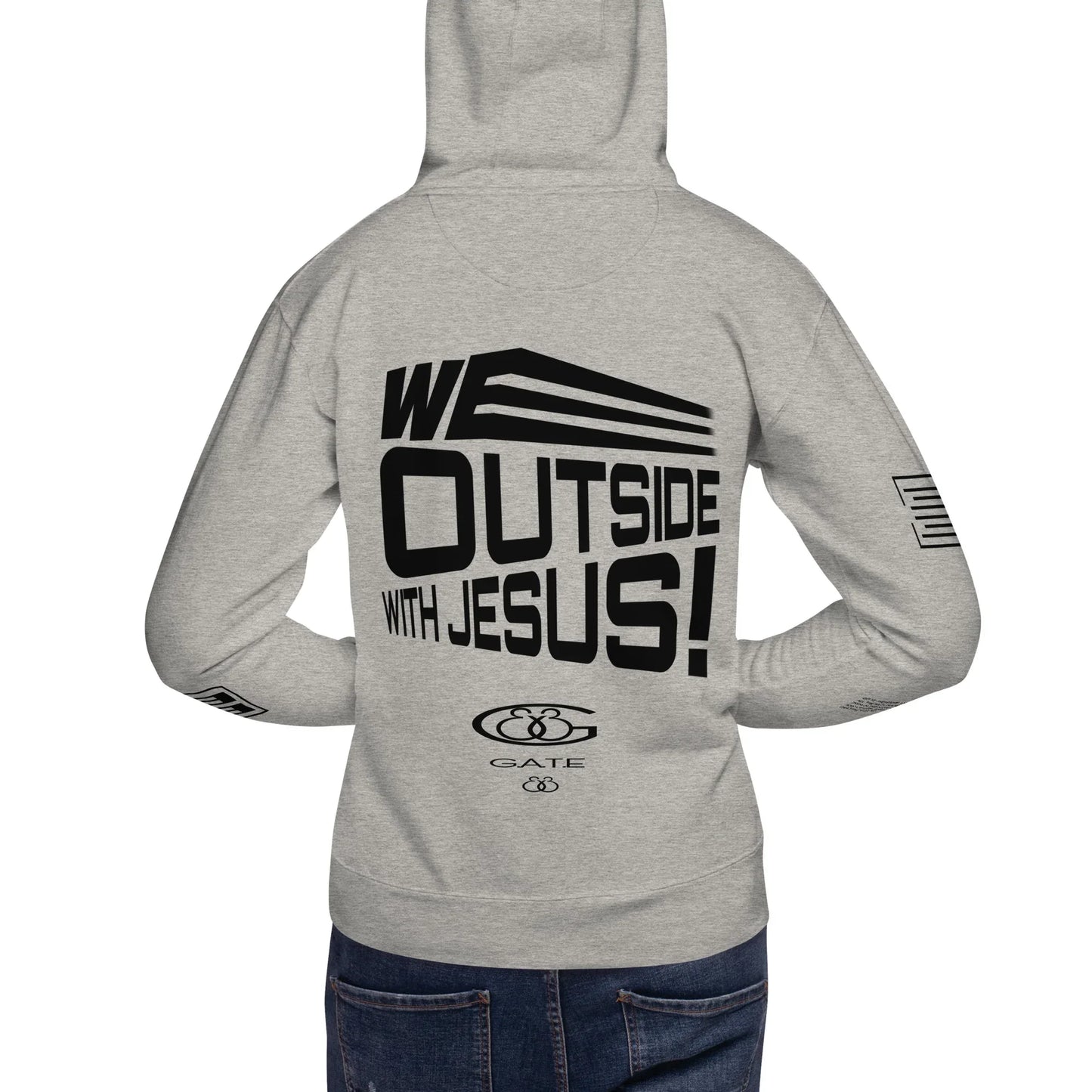 WE OUTSIDE -W- JESUS Unisex Hoodie - Da G.A.T.E 33
