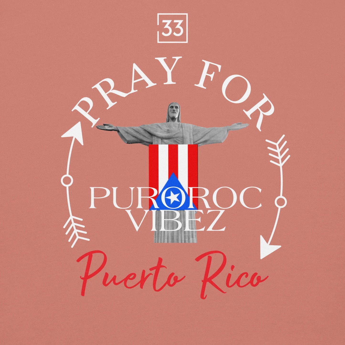 PRAY FOR PR Unisex Hoodie - Da G.A.T.E 33