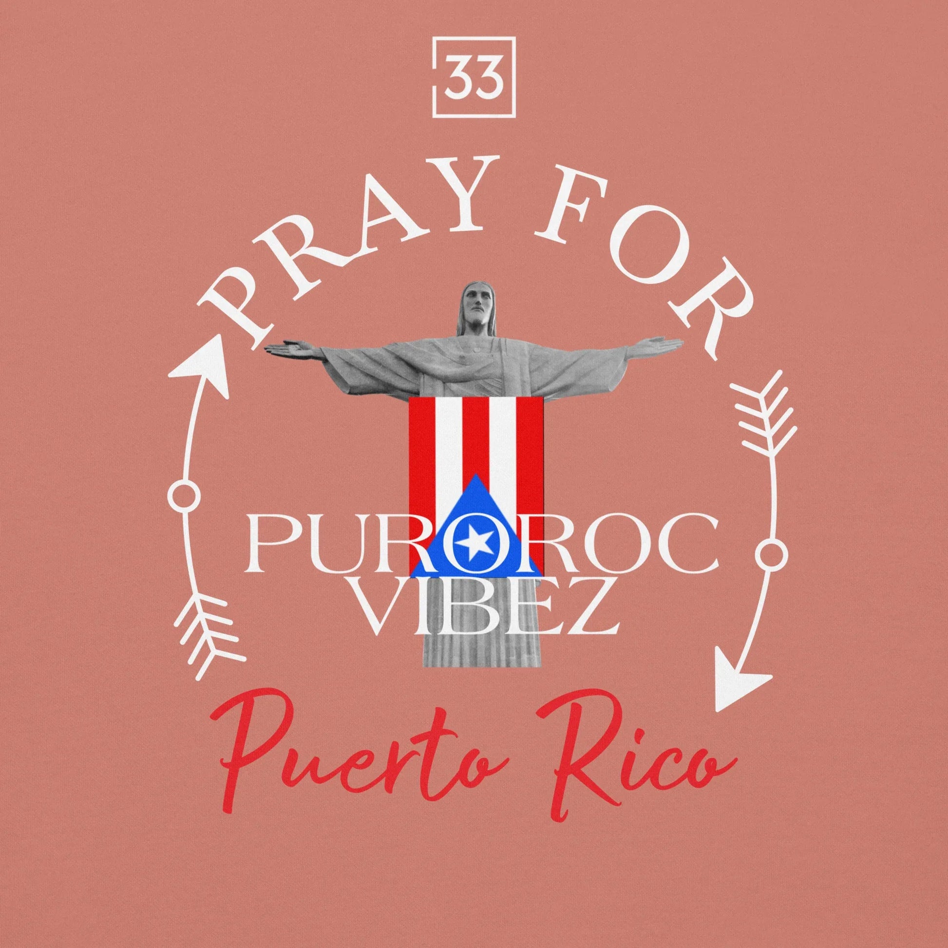 PRAY FOR PR Unisex Hoodie - Da G.A.T.E 33