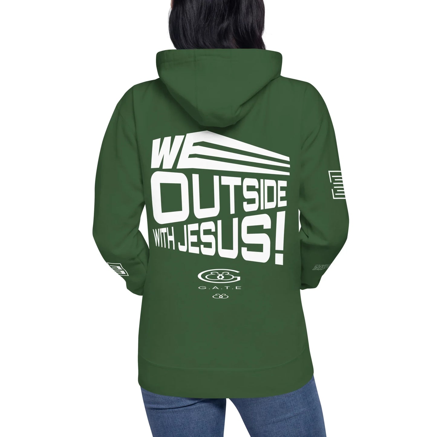 WE OUTSIDE -W- JESUS Unisex Hoodie - Da G.A.T.E 33