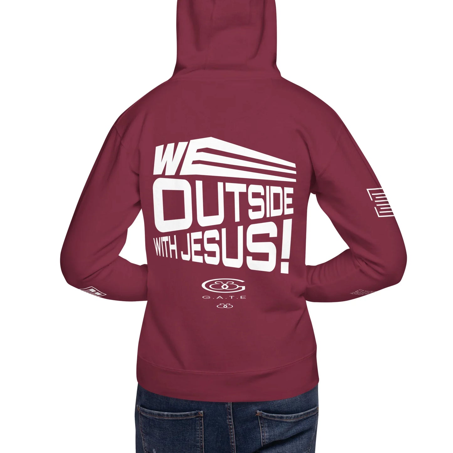 WE OUTSIDE -W- JESUS Unisex Hoodie - Da G.A.T.E 33