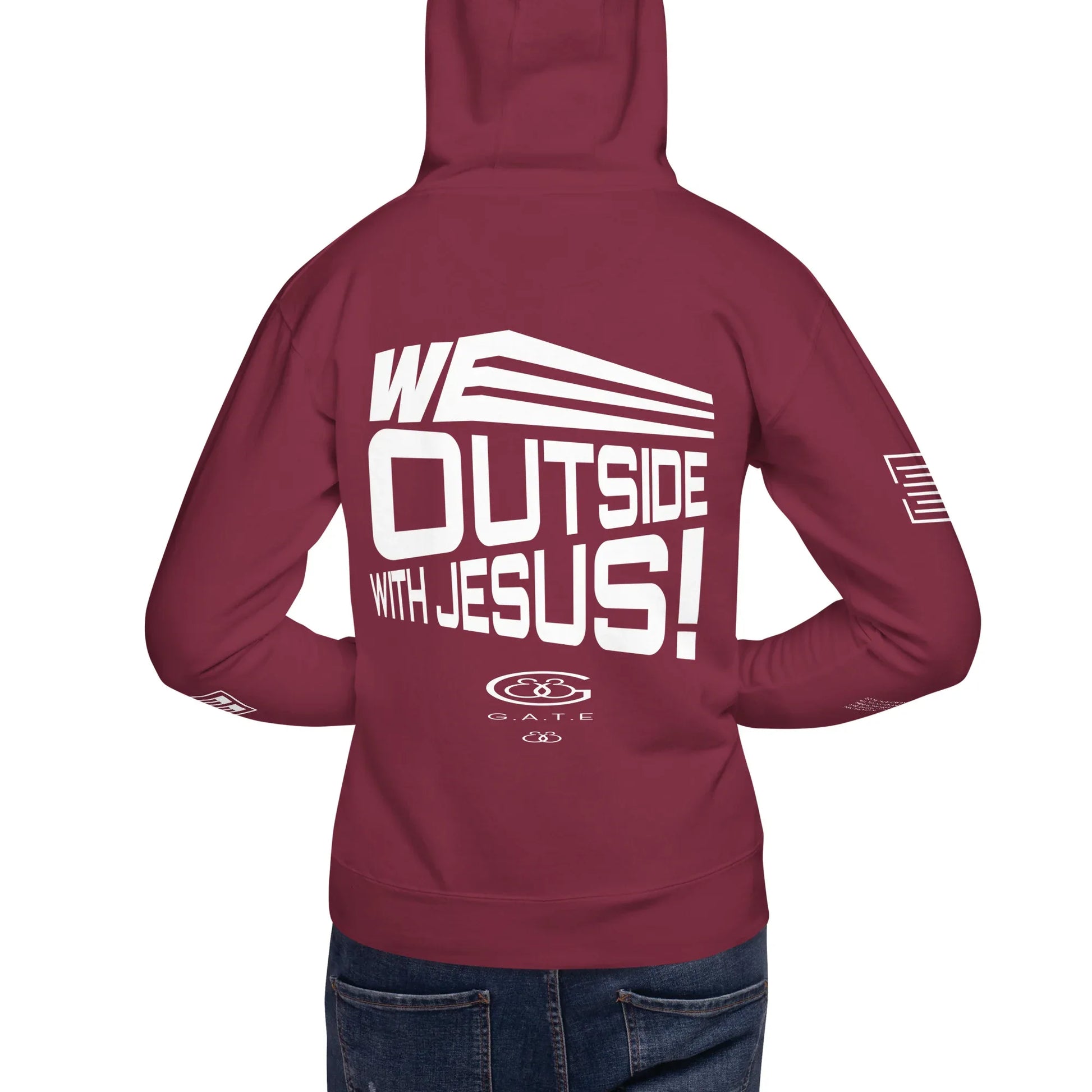 WE OUTSIDE -W- JESUS Unisex Hoodie - Da G.A.T.E 33