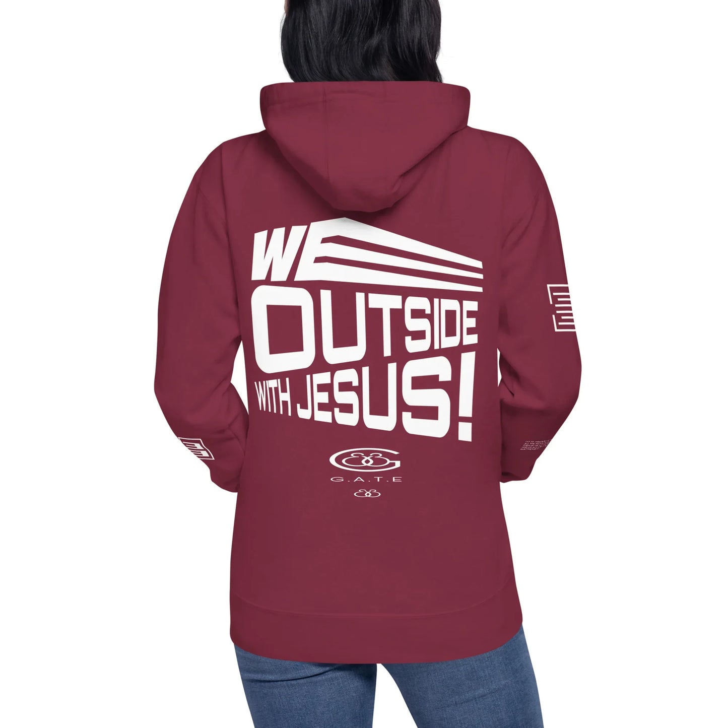 WE OUTSIDE -W- JESUS Unisex Hoodie - Da G.A.T.E 33