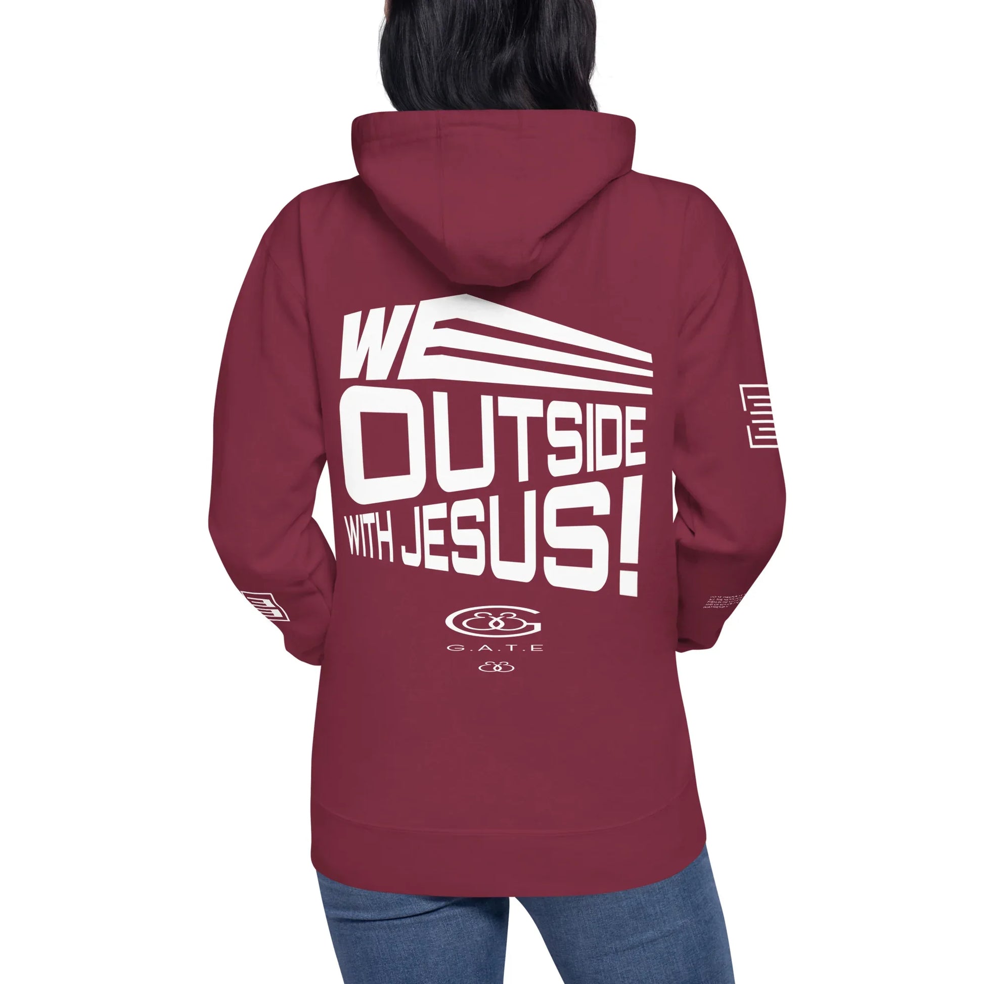 WE OUTSIDE -W- JESUS Unisex Hoodie - Da G.A.T.E 33