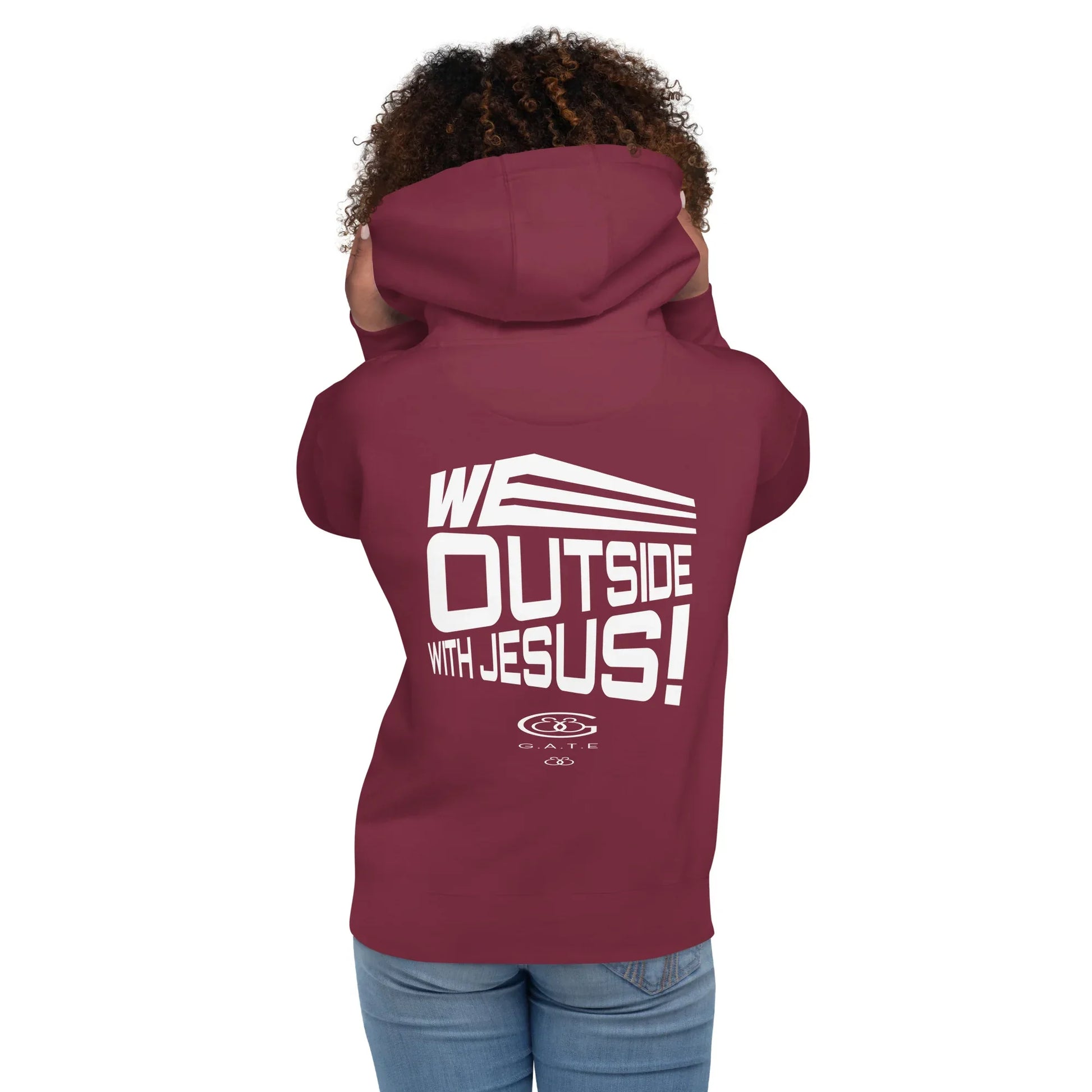 WE OUTSIDE -W- JESUS Unisex Hoodie - Da G.A.T.E 33