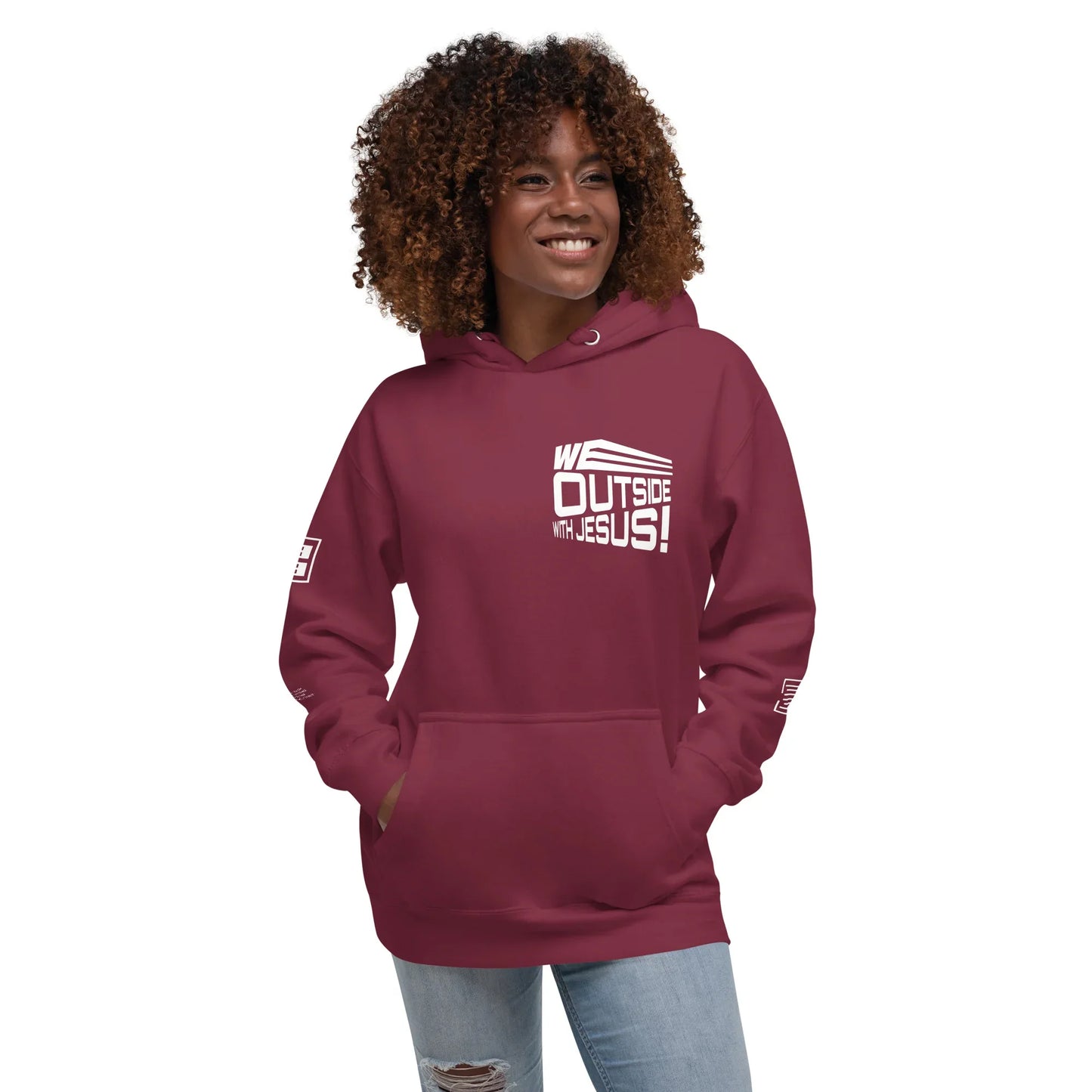 WE OUTSIDE -W- JESUS Unisex Hoodie - Da G.A.T.E 33