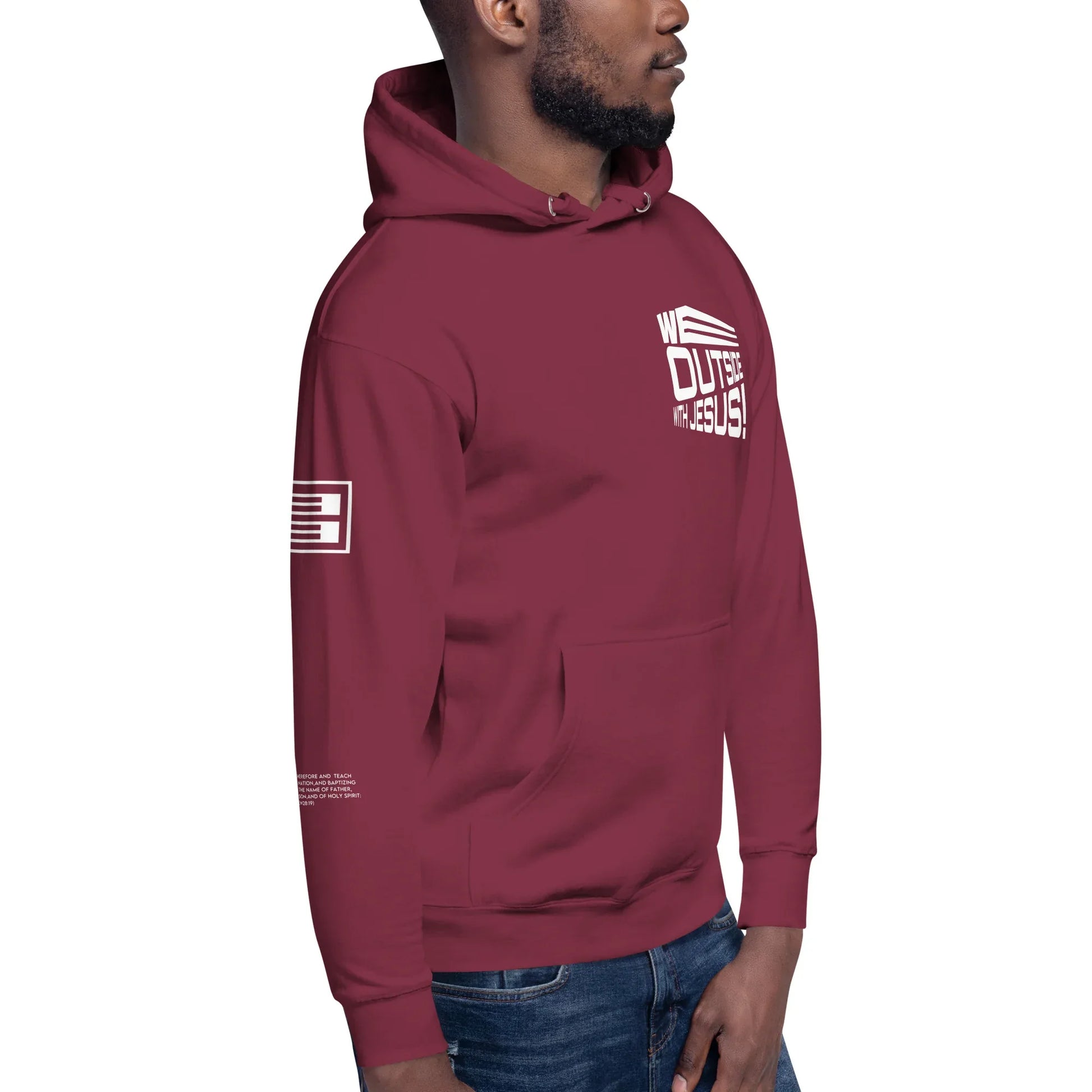 WE OUTSIDE -W- JESUS Unisex Hoodie - Da G.A.T.E 33