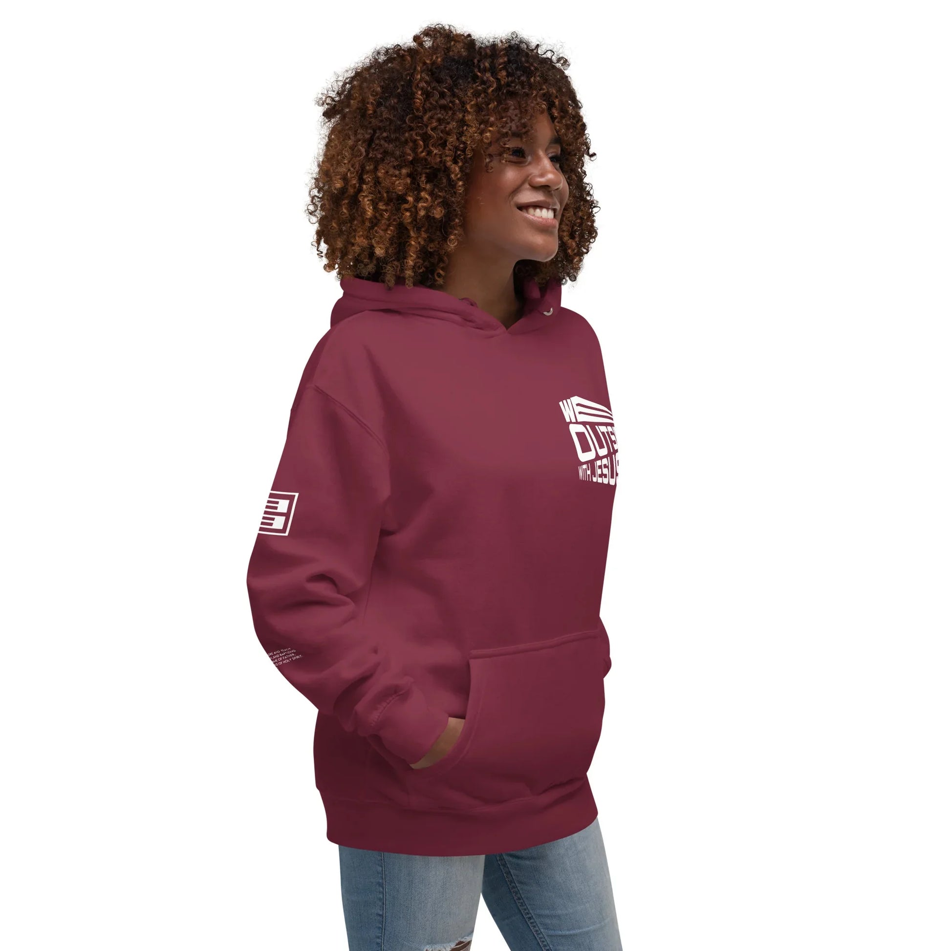 WE OUTSIDE -W- JESUS Unisex Hoodie - Da G.A.T.E 33