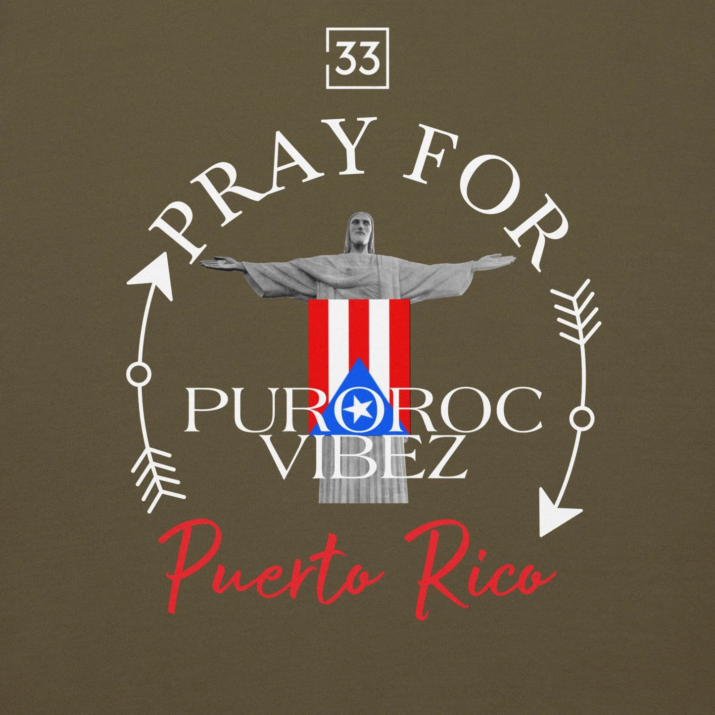 PRAY FOR PR Unisex Hoodie - Da G.A.T.E 33