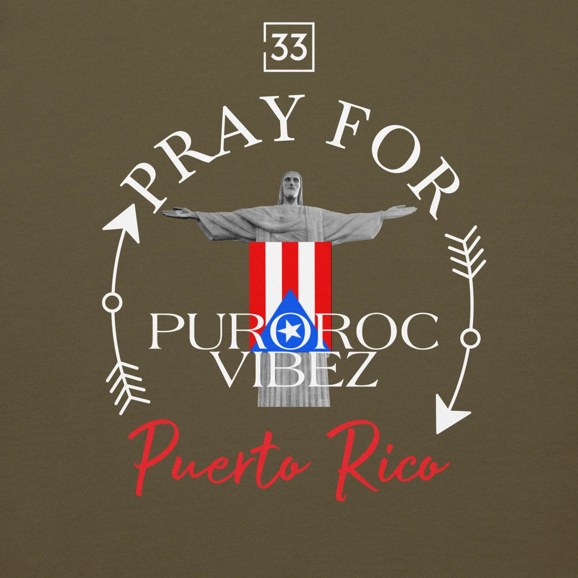 PRAY FOR PR Unisex Hoodie - Da G.A.T.E 33