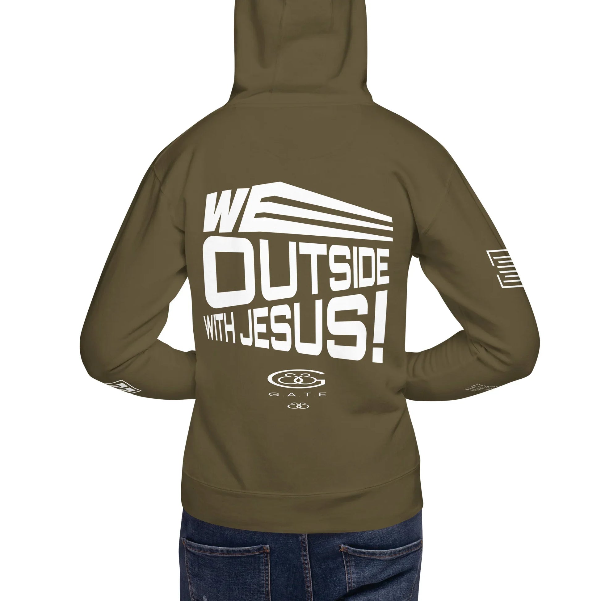 WE OUTSIDE -W- JESUS Unisex Hoodie - Da G.A.T.E 33